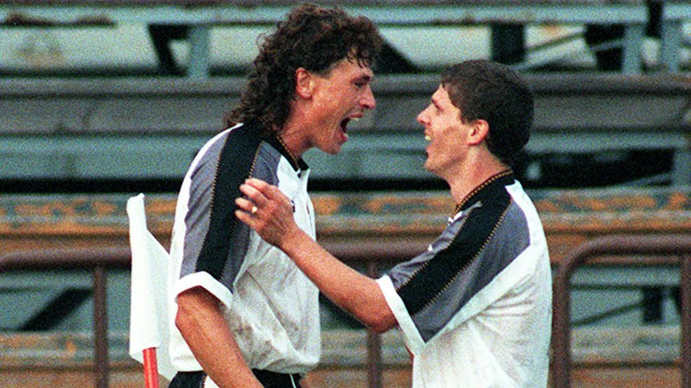 Anton Polster, Dietmar Kuehbauer (beide AUT)