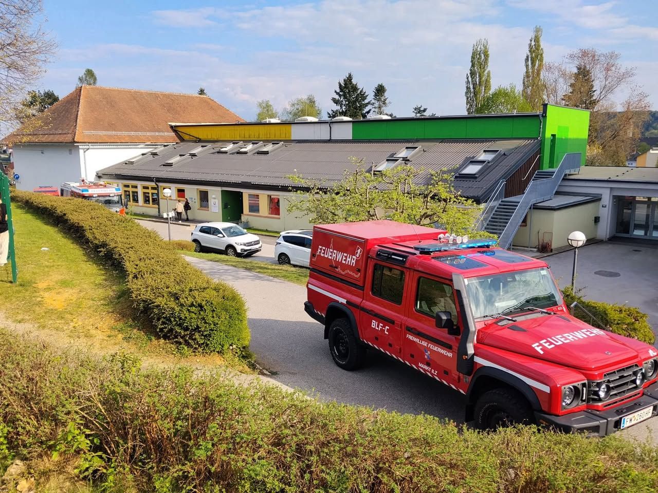 Die Feuerwehr machte den Brandherd ausfindig.