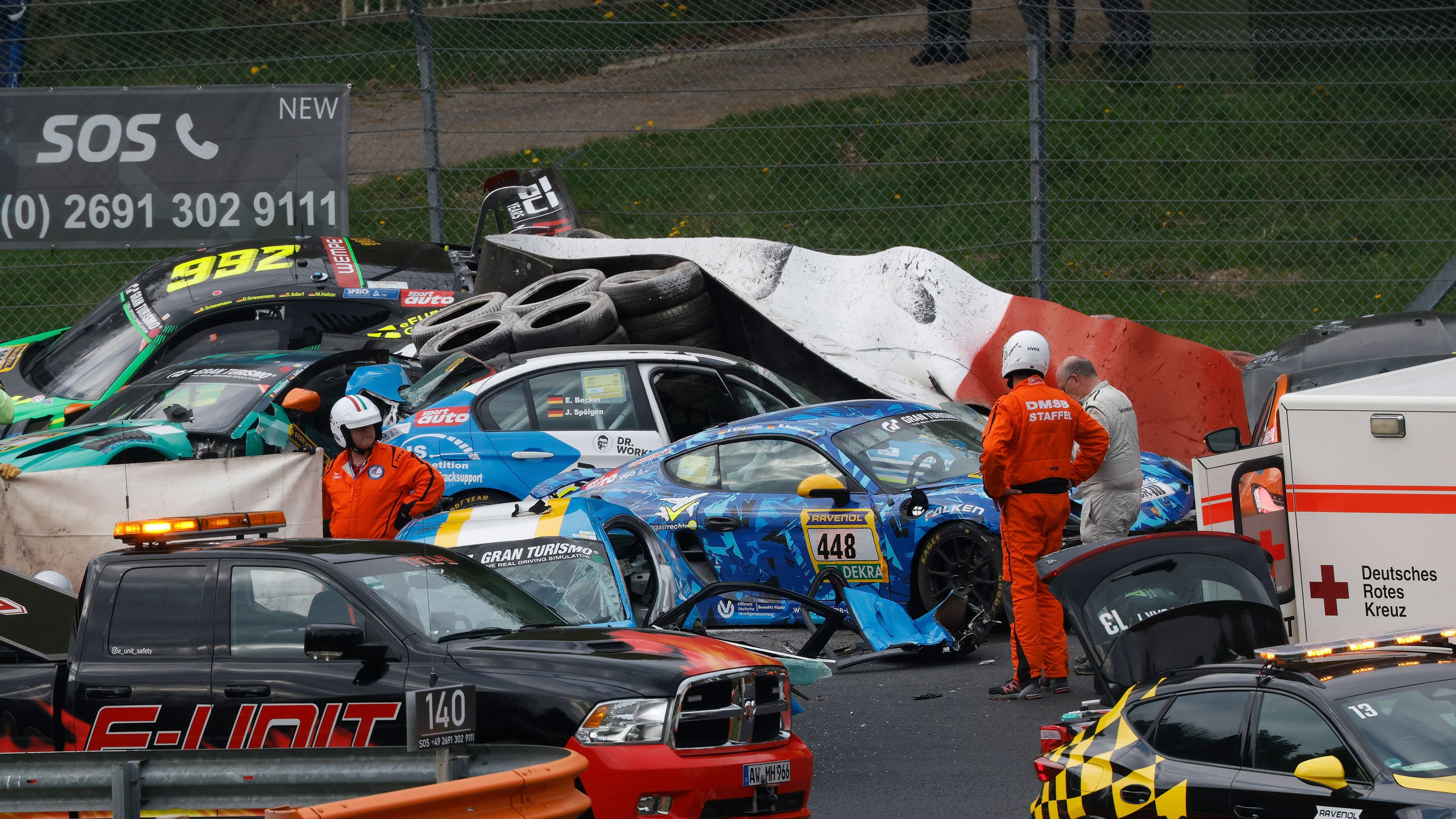 Ein schwerer Unfall überschattete das Rennen. 