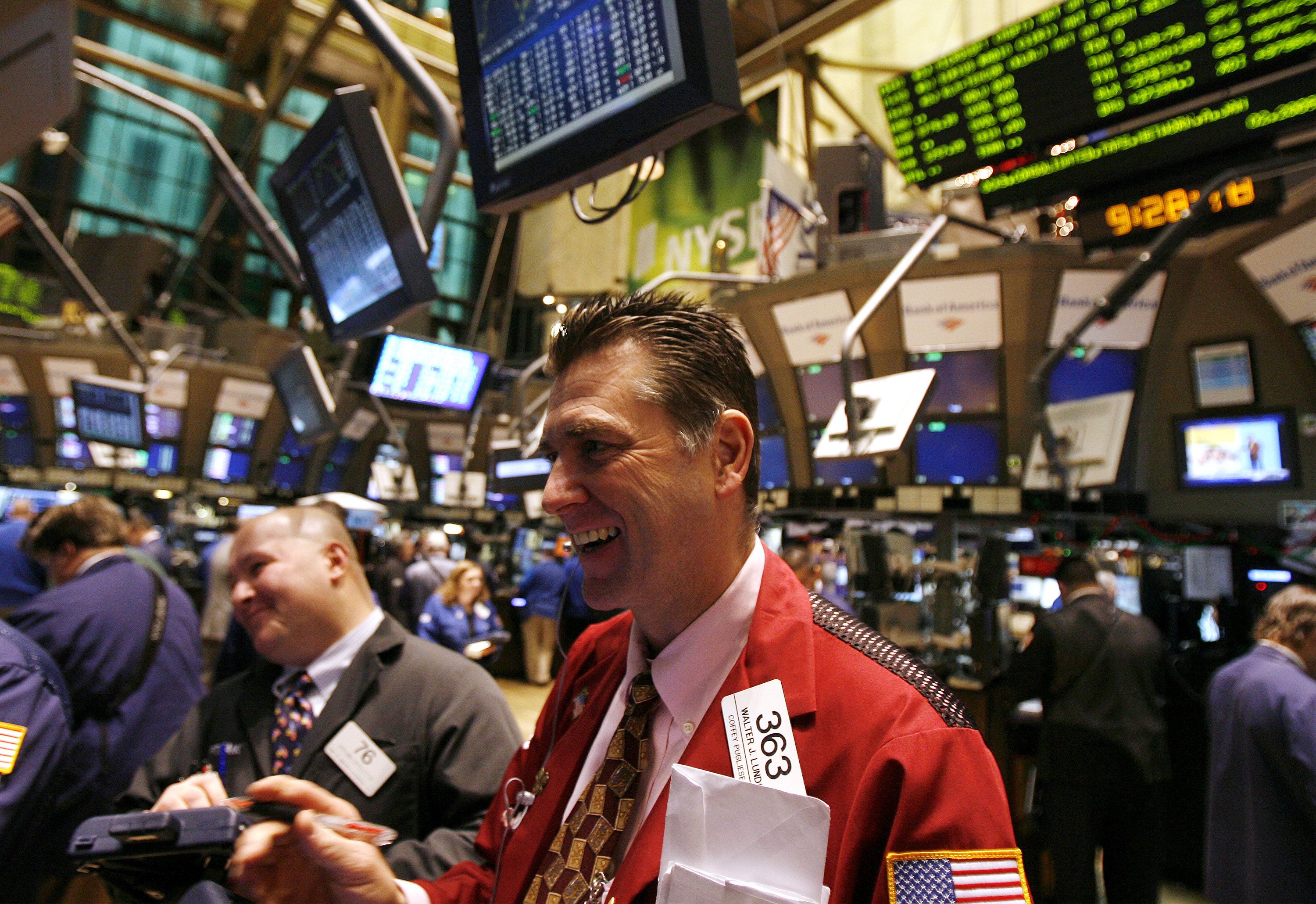 An der New Yorker Börse herrscht Partystimmung (Archivfoto)