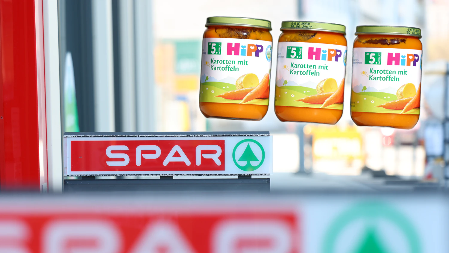 Bei Spar wird HiPP-Babynahrung zurückgerufen.