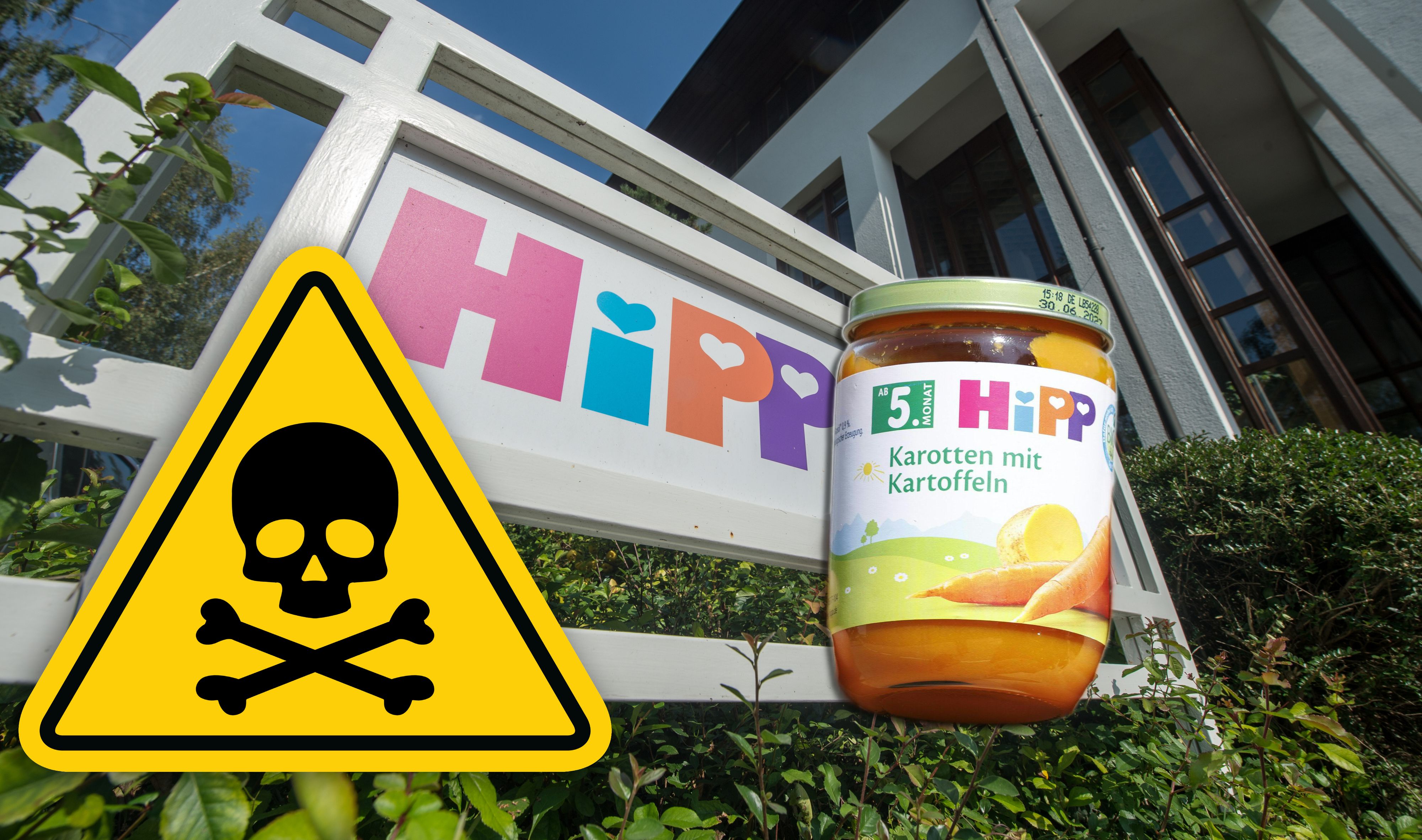 Von unbekannten mit Rattengift manipuliert: HiPP-Babynahrung.