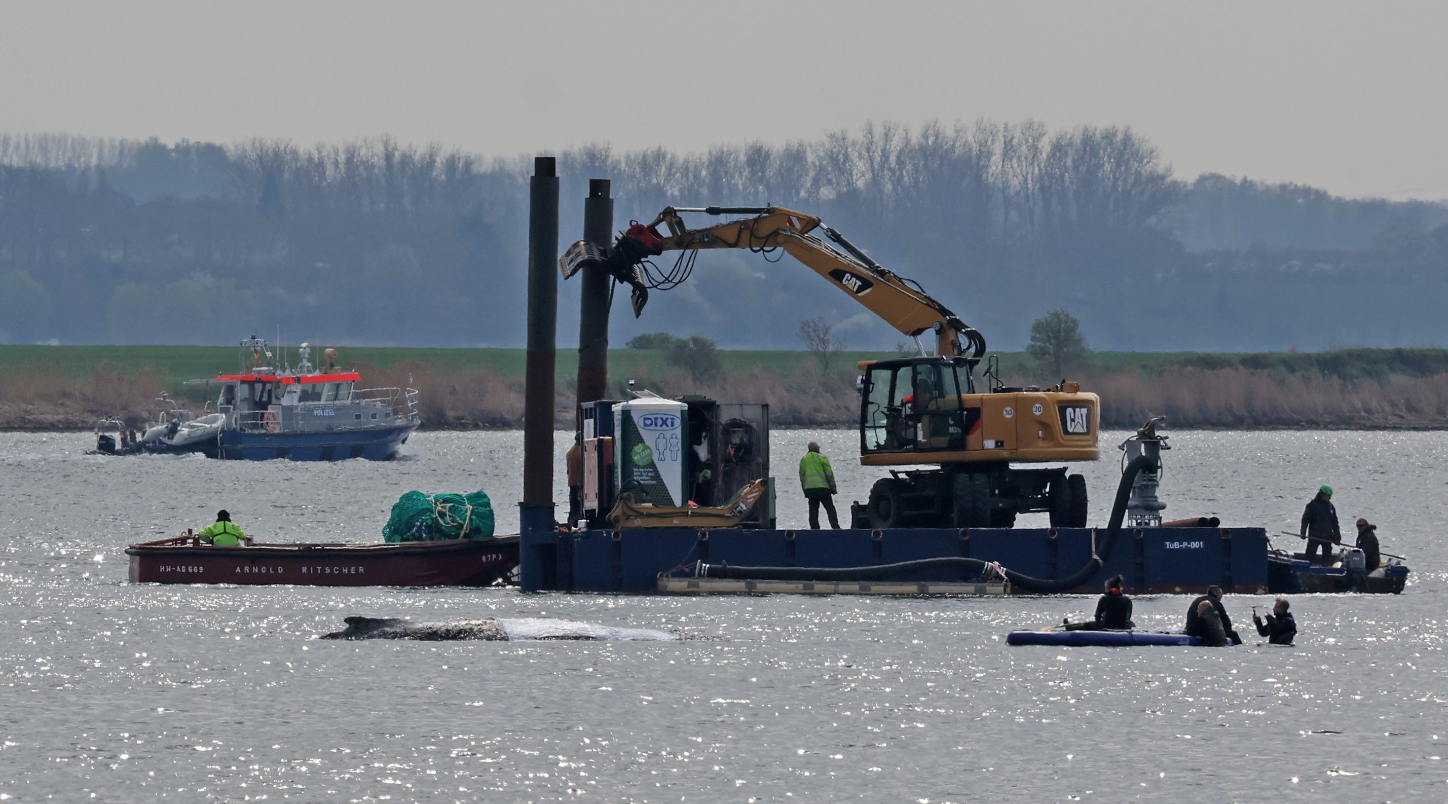 Die Arbeiten laufen auf Hochtouren.
