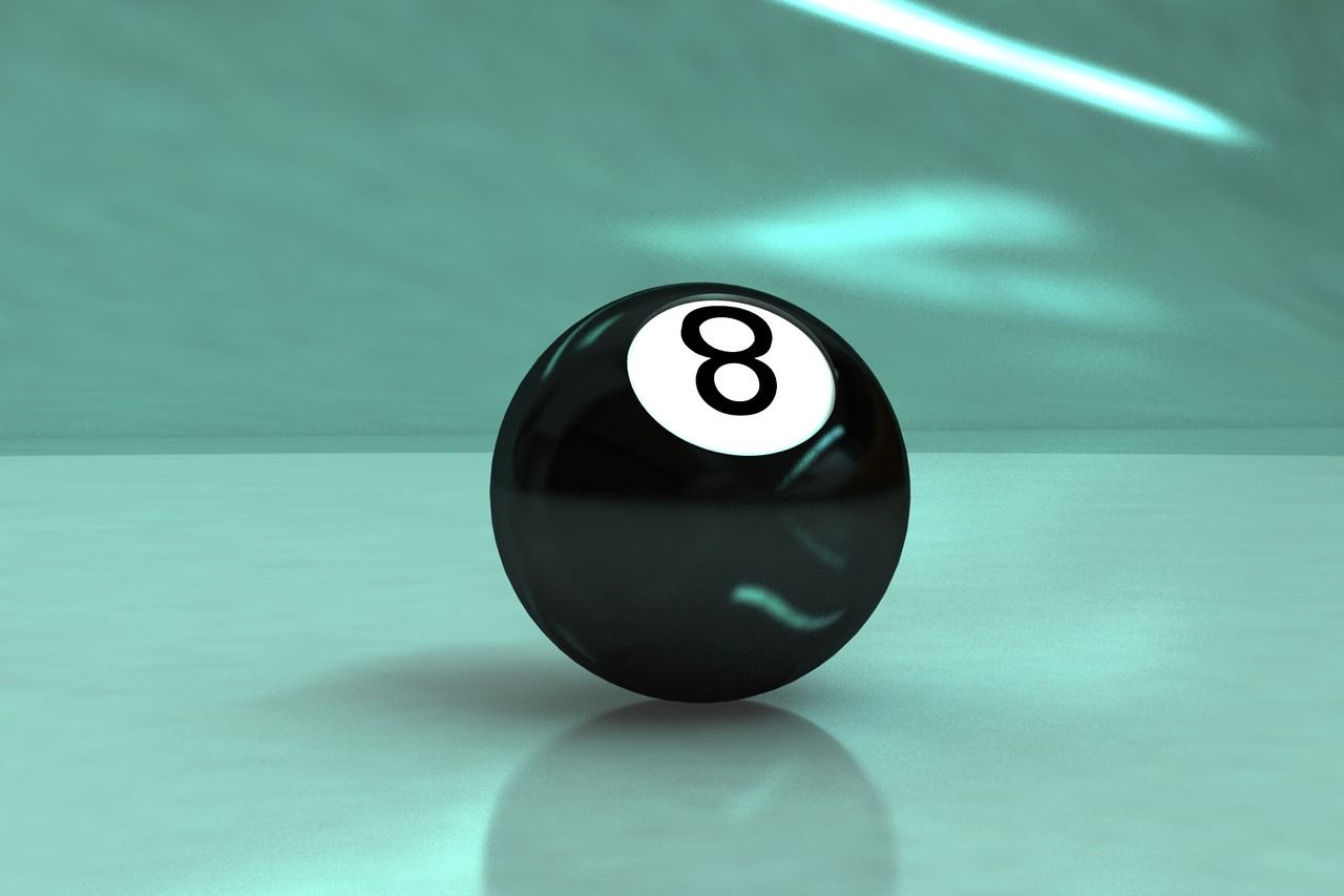 Billardkugeln und Acht-Kugel