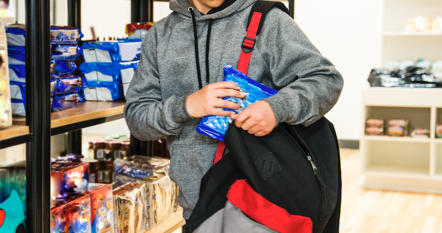 Symbolbild eines Ladendiebstahls