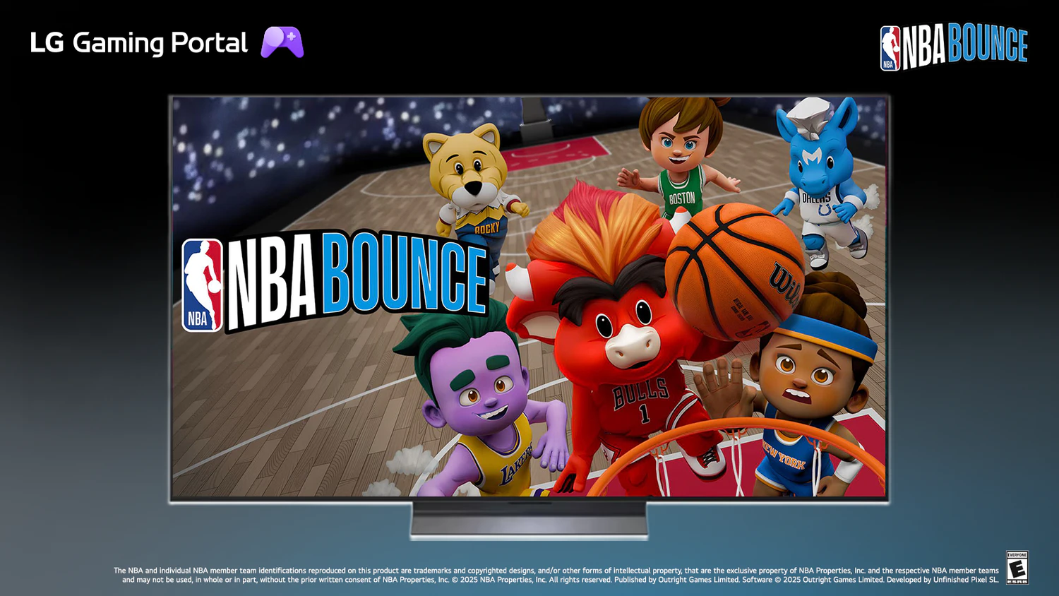 "NBA Bounce" bringt actiongeladenen Basketball-Spaß auf Smart TVs und Smart Monitore von LG Electronics.