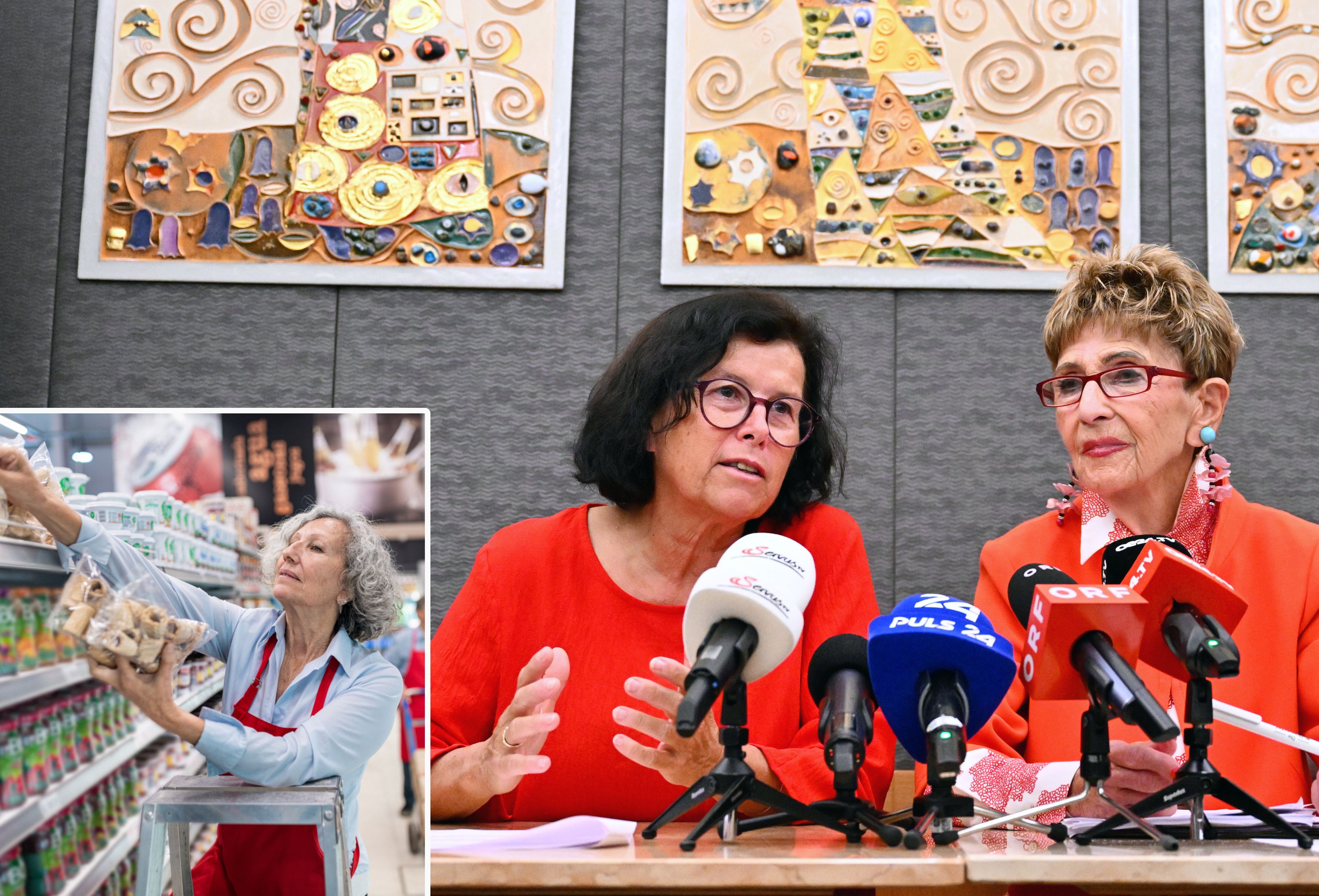 Seniorenvertreterinnen Ingrid Korosec (rechts) und&nbsp;Birgit Gerstorfer schlagen Alarm: Immer mehr Frauen über 60 verlieren ihren Job und haben es schwer, wieder Arbeit zu finden.