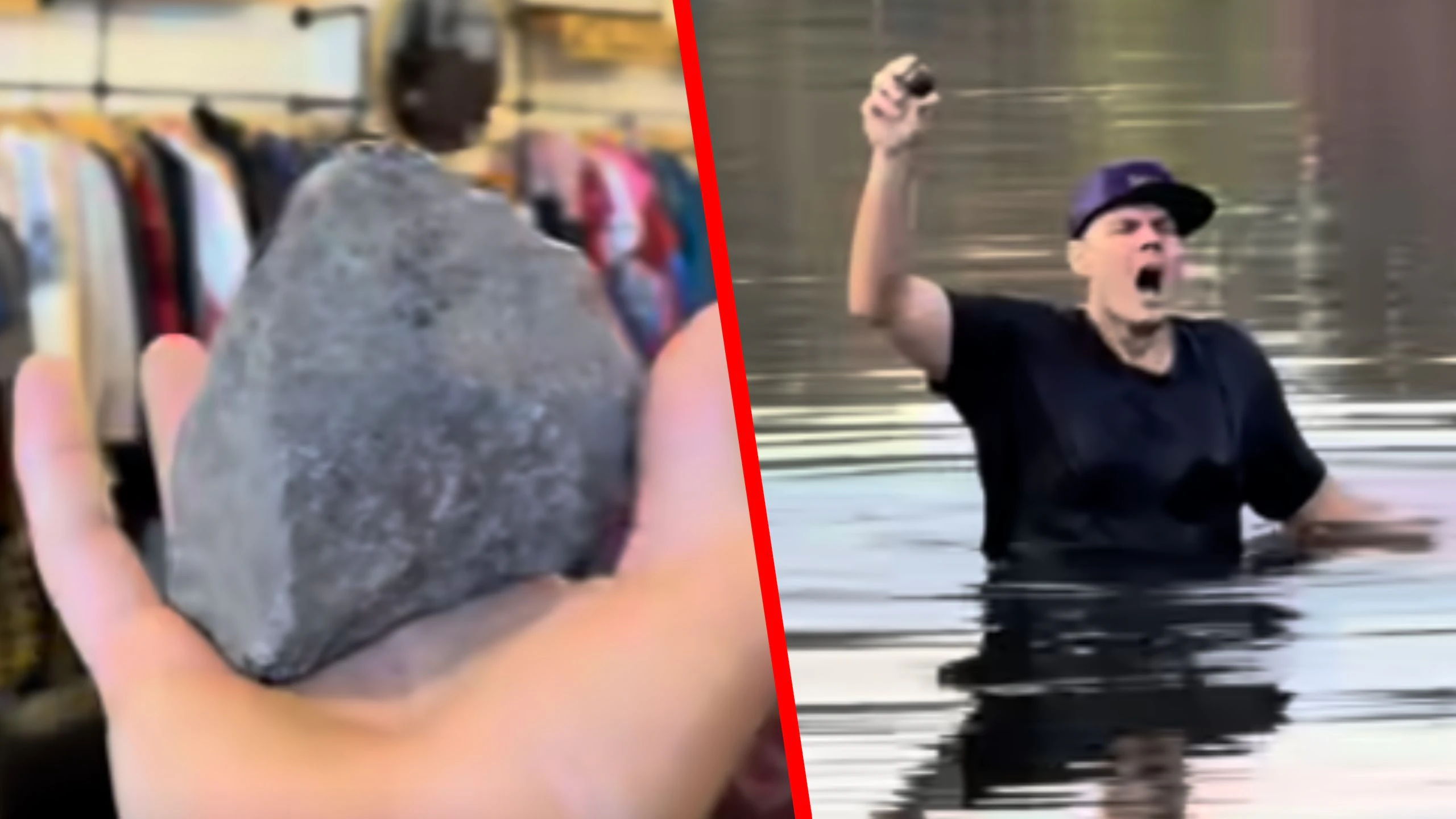 Kann dieser Stein eine Kugel werden? Ein Amerikaner nahm die Herausforderer an – der Clip geht viral.