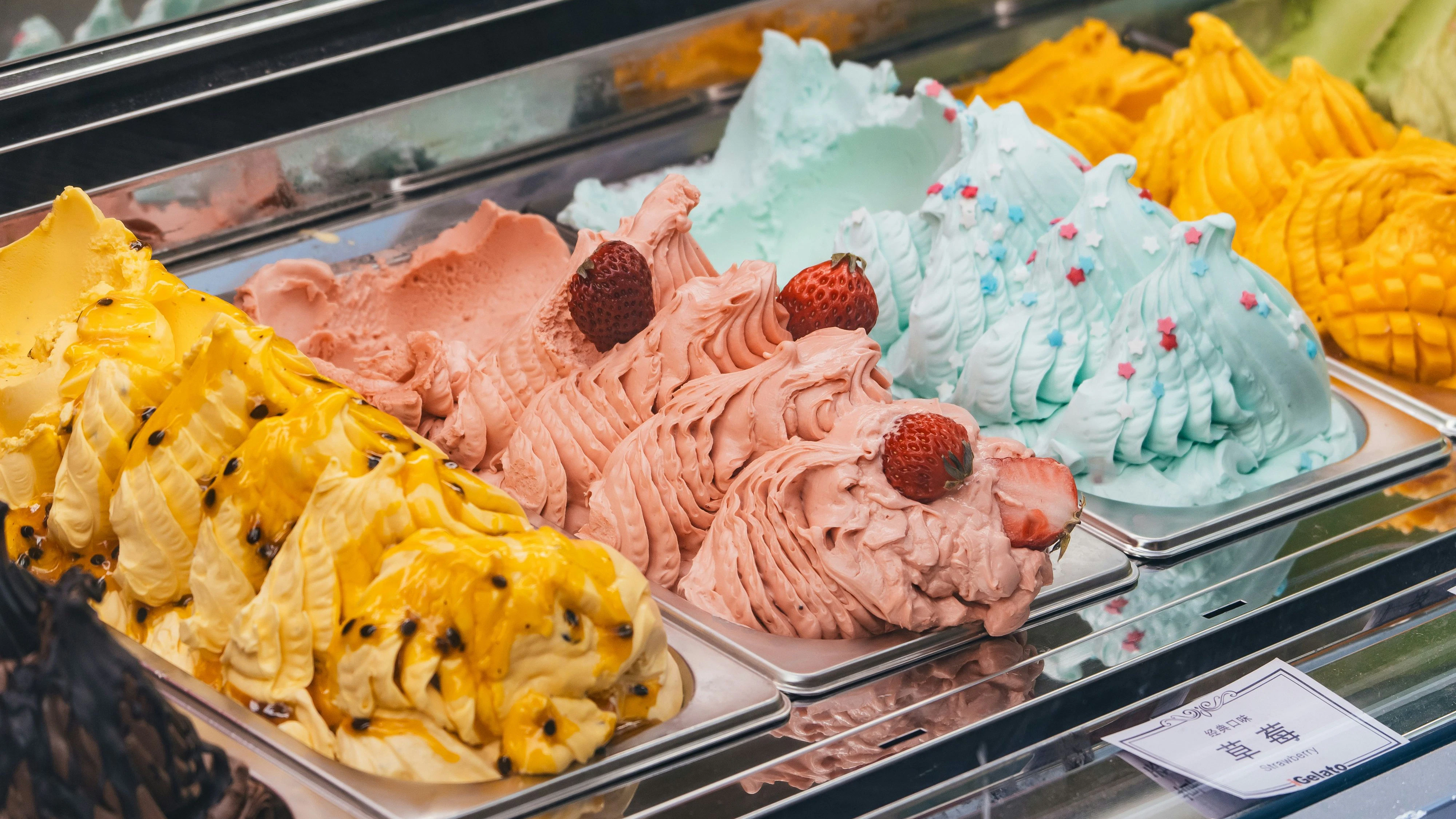 Eis im Eisgeschäft...