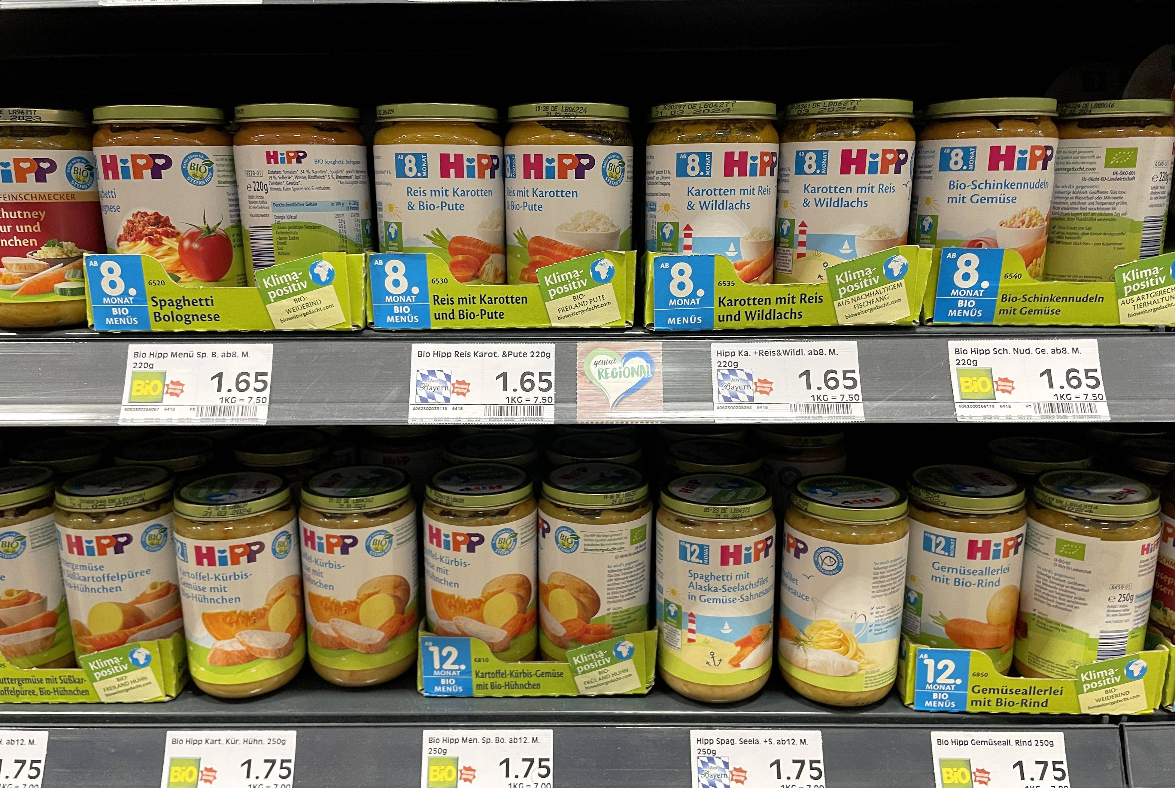 Der nächste Händler nimmt Hipp-Gläser aus dem Verkauf.