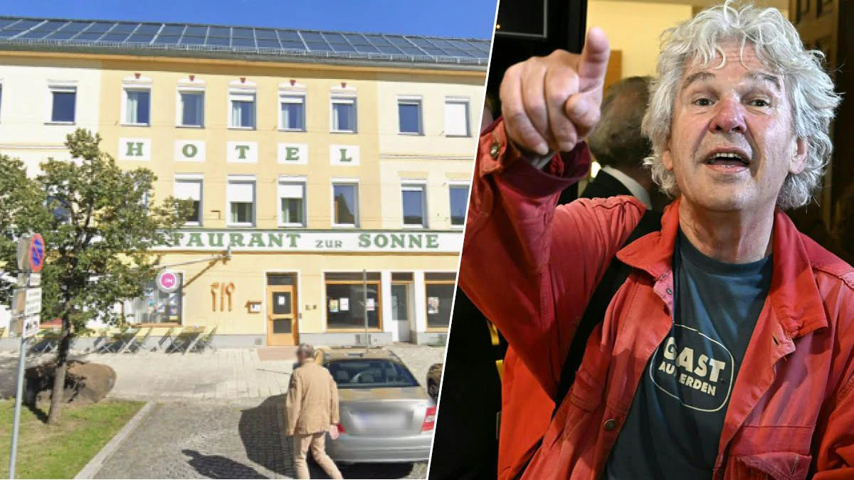 Staudinger (rechts) und sein Lokal: "Ich habe nichts mit Hitler, mit Nazis oder dieser Gesinnung zu tun!“