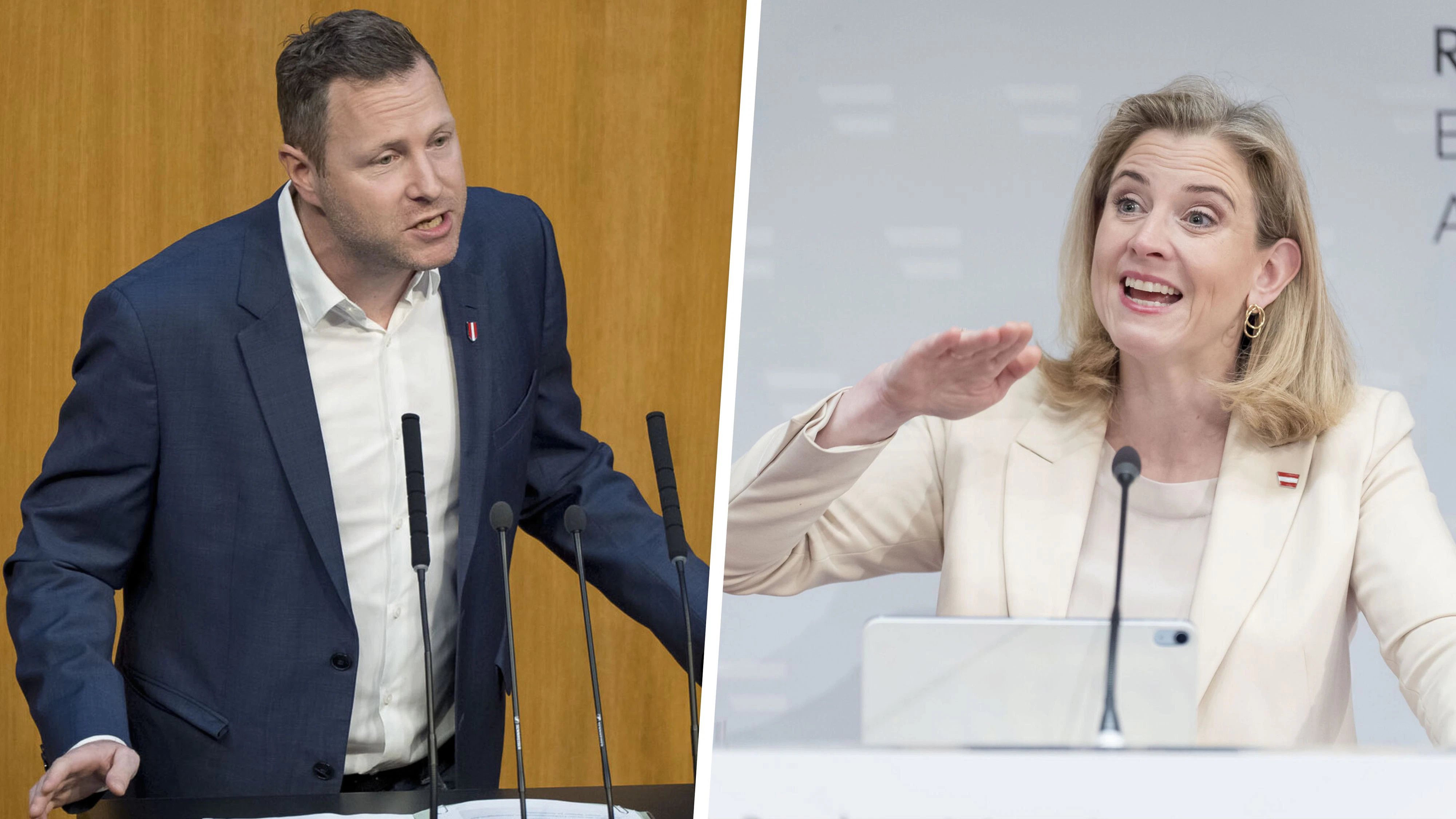 FPÖ-Generalsekretär Schnedlitz attackiert Außenministerin Meinl-Reisinger (Neos): "Wir brauchen keine Geldgeschenke ans Ausland."