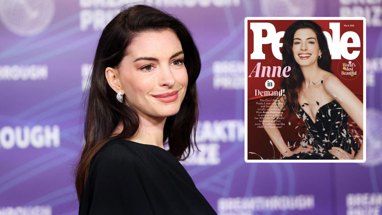 Das "People"-Magazin hat Anne Hathaway zum "World’s Most Beautiful Cover Star" ernannt.