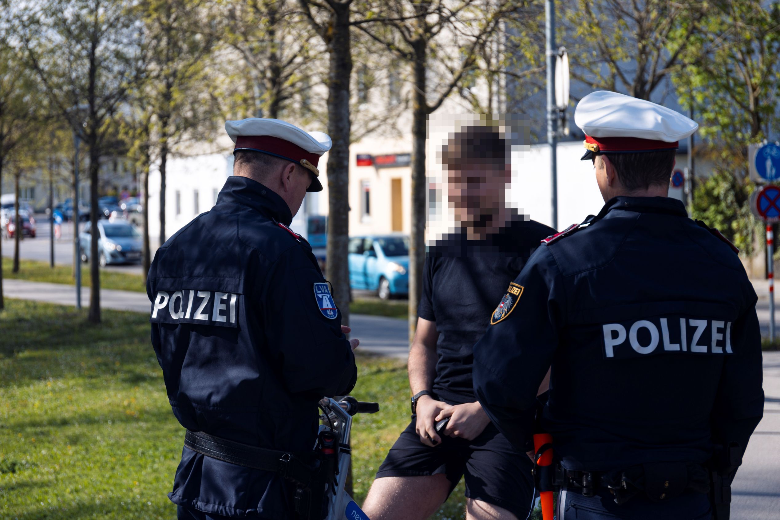 Kontrolle der Polizei