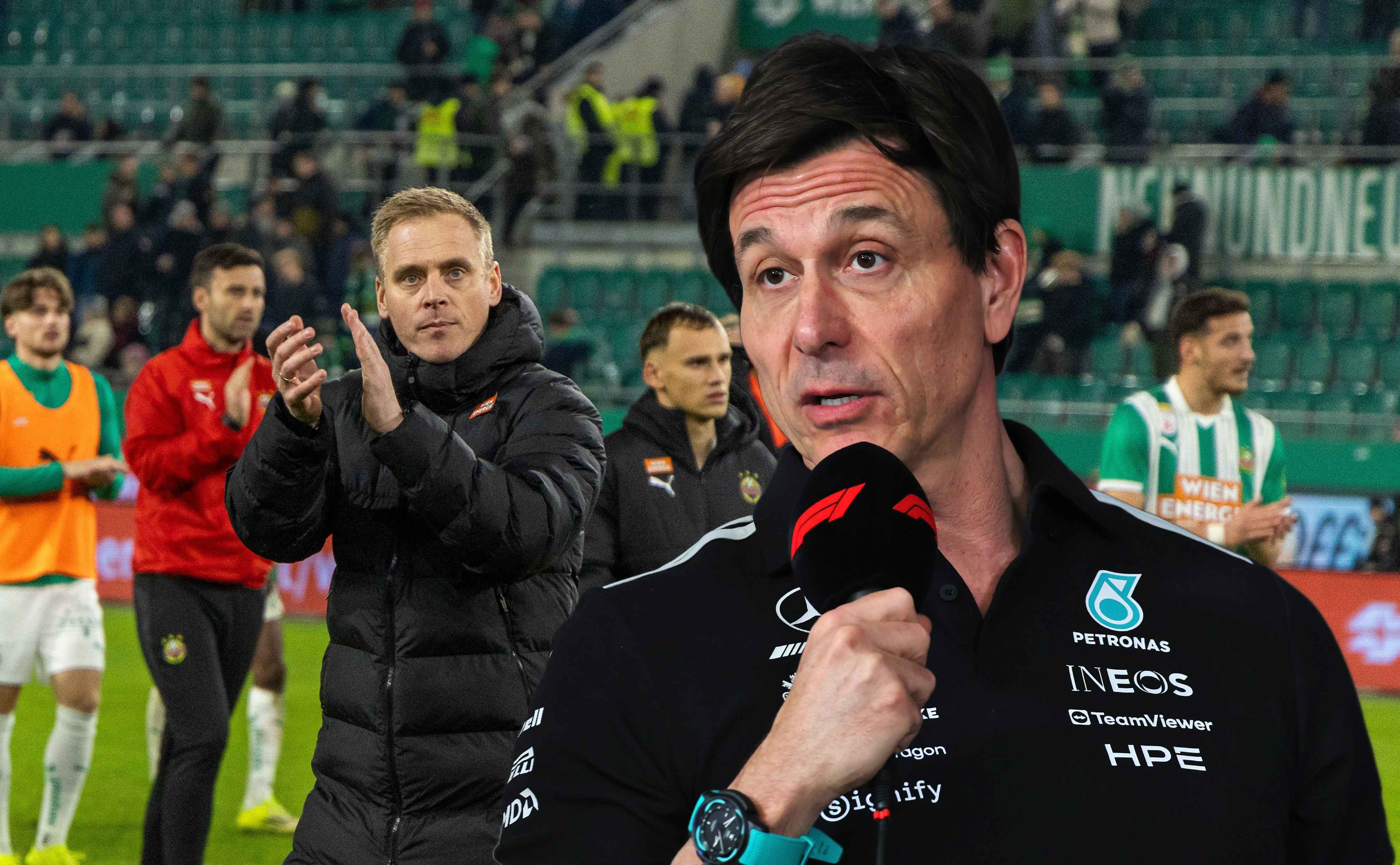 Rapid-Trainer Johannes Hoff Thorup ist von Toto Wolff angetan.