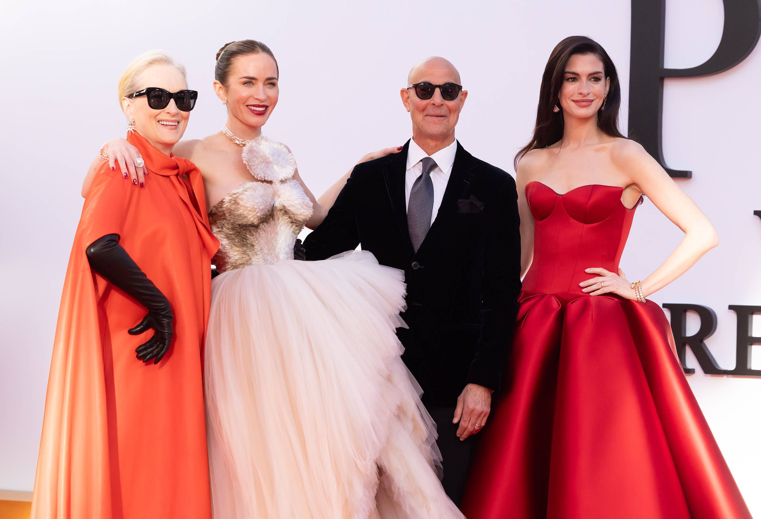 Meryl Streep, Emily Blunt, Stanley Tucci und Anne Hathaway (v.l.) glänzten bei der Weltpremiere von 