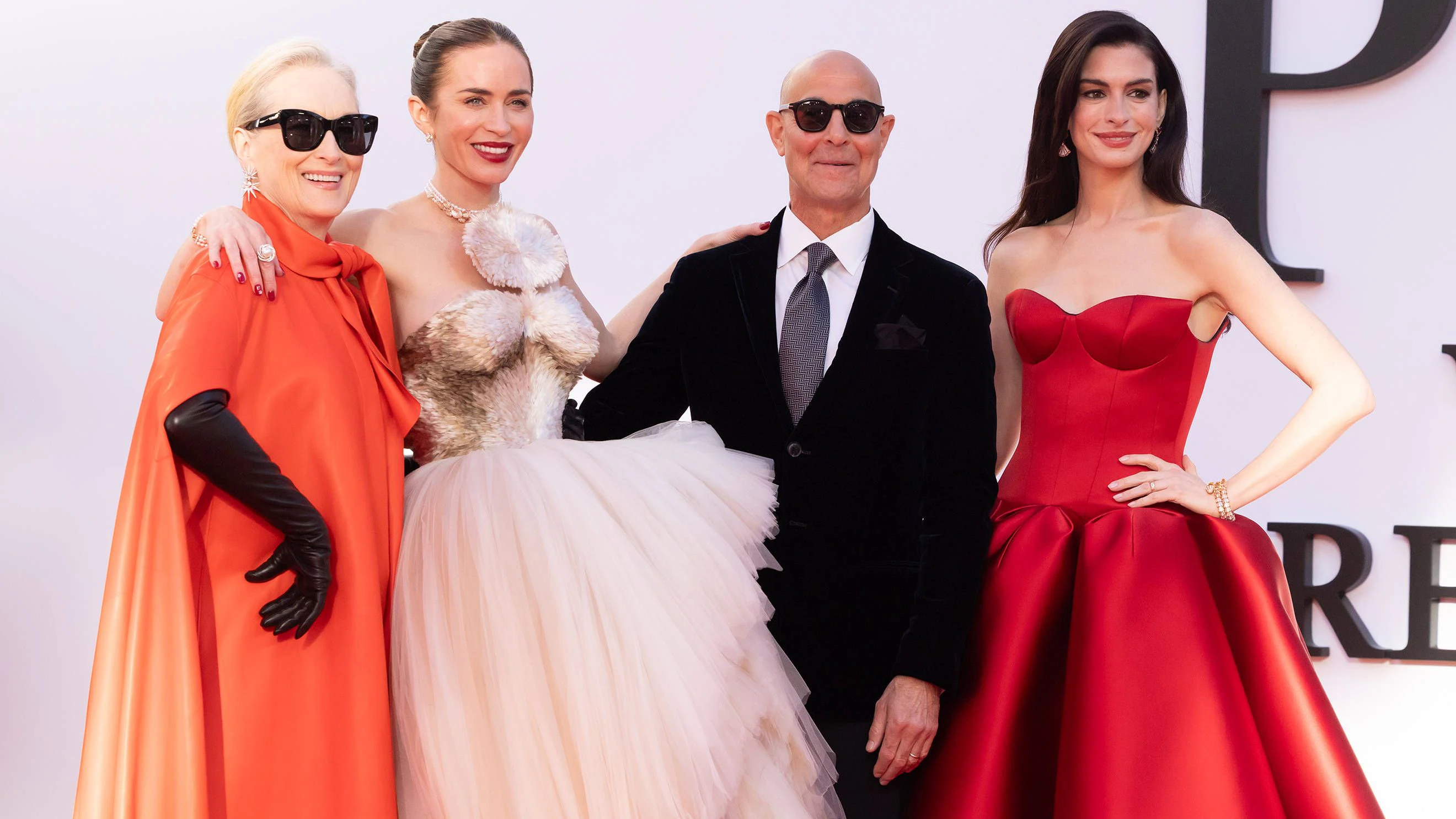 Meryl Streep, Emily Blunt, Stanley Tucci and Anne Hathaway Where: New York, New York