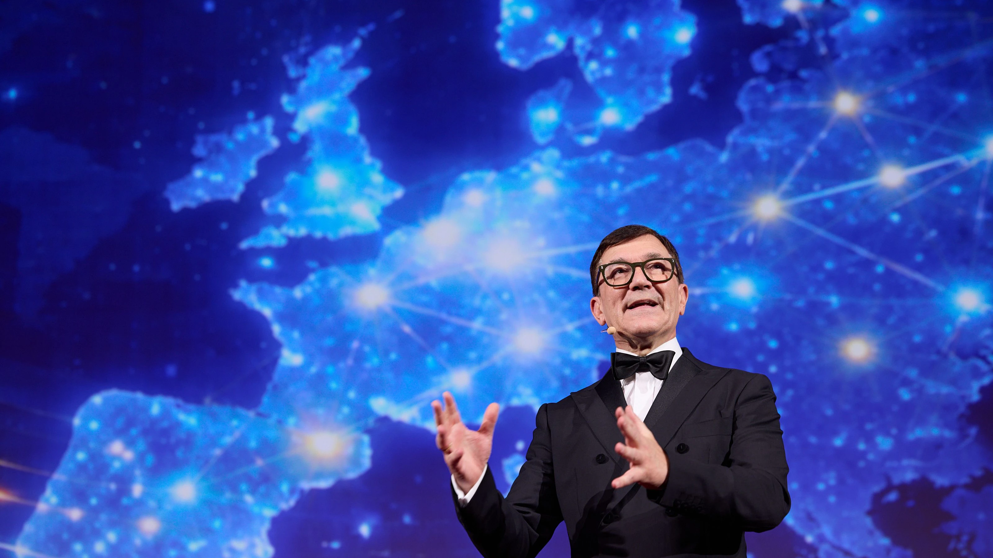 SAP-Österreich-Geschäftsführer Andreas Wagner betonte in seiner Eröffnungsrede die Bedeutung eines starken, digital souveränen Europas.  