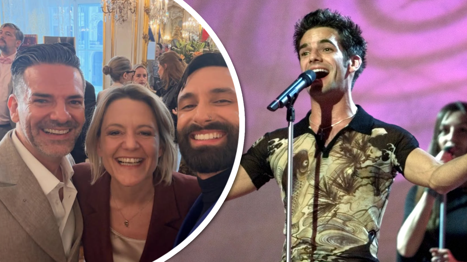 Manuel Ortega posierte mit Conchita alias Neuwirth und Stefanie Groiss Horowitz bei VdB.