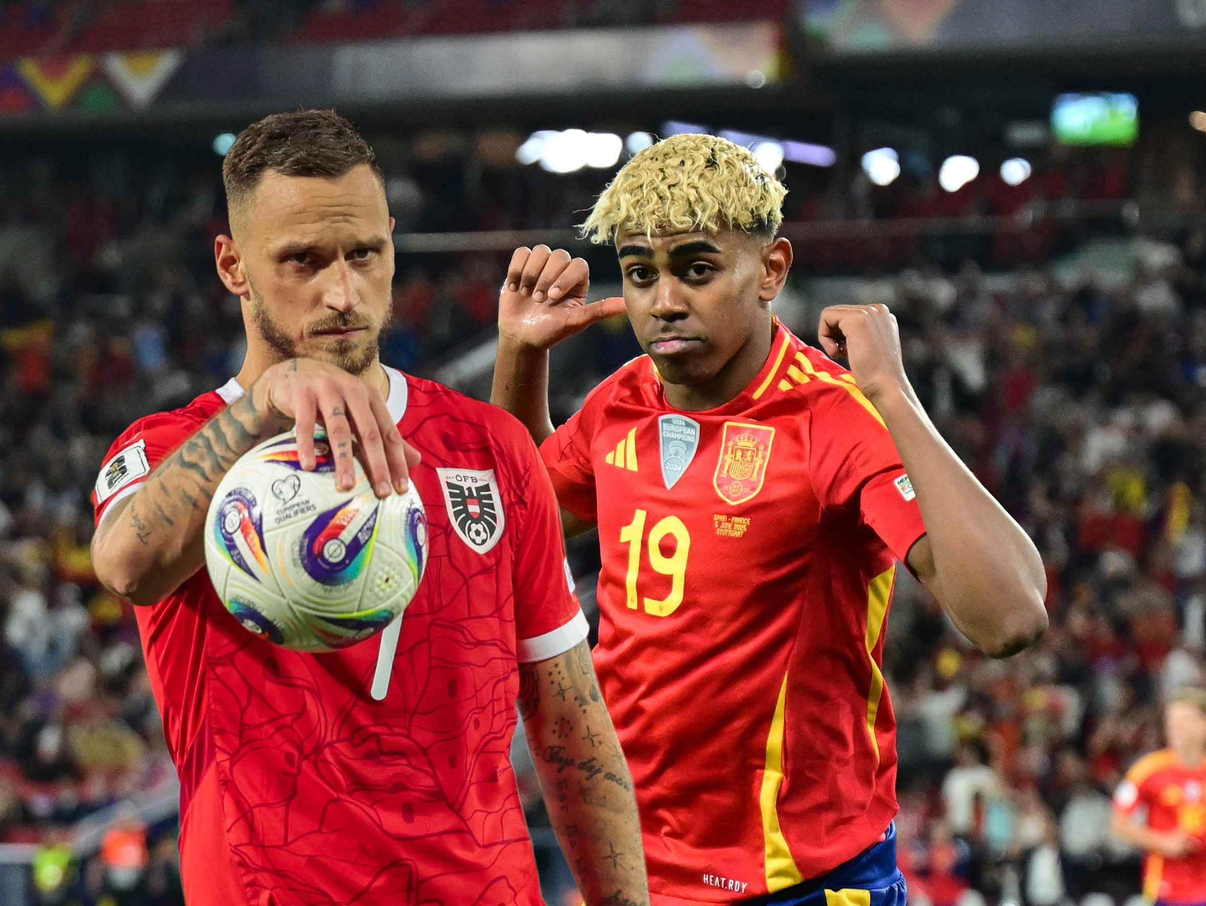 Marko Arnautovic outet sich als Fan von Lamine Yamal.