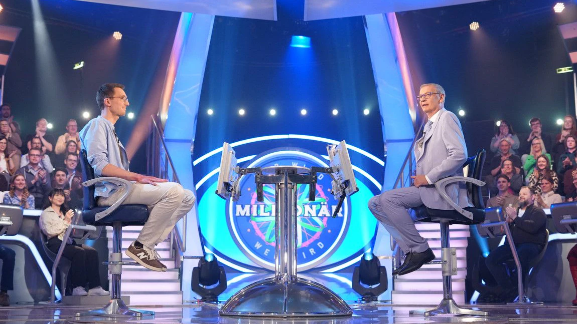 Tom Wollnik (l.) und Günther Jauch.