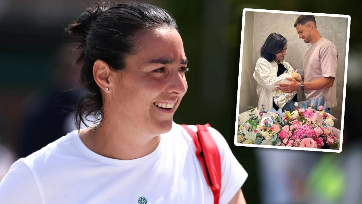 Tennis-Ass Ons Jabeur zeigt ihren neugeborenen Sohn. 