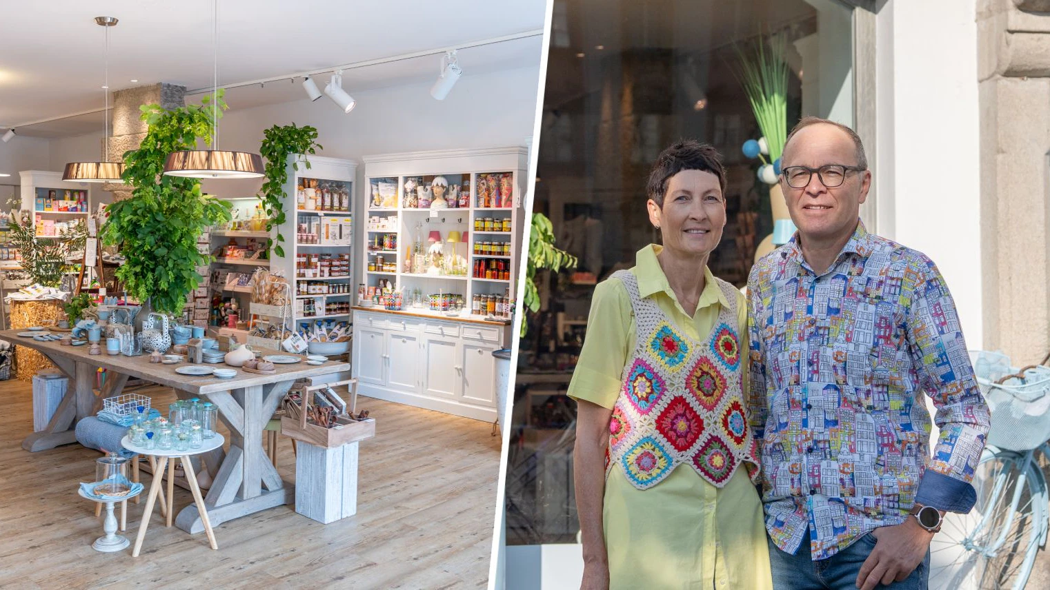 Peter und Petra leiten den Shop in Linz