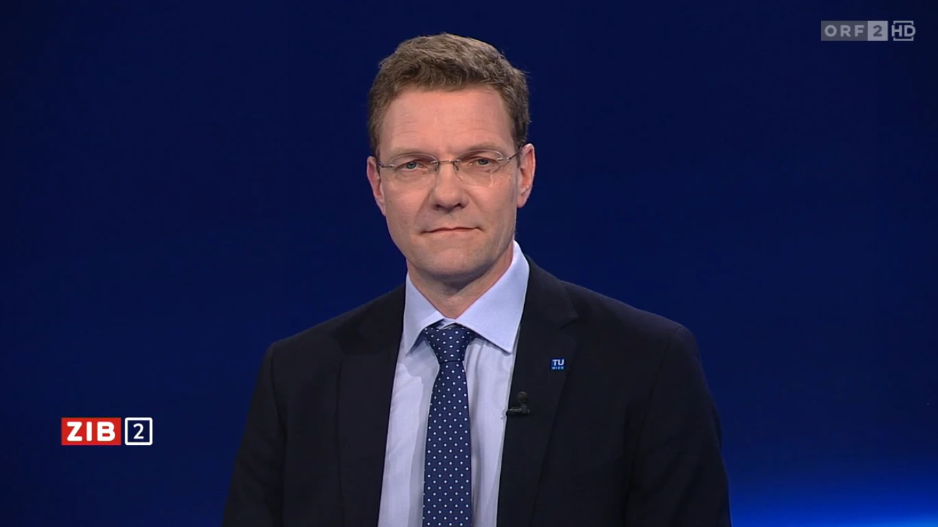Atomexperte Georg Steinhauser von der TU Wien war am Mittwoch (22.04.2026) Studiogast in der ORF-Sendung "ZIB2". 