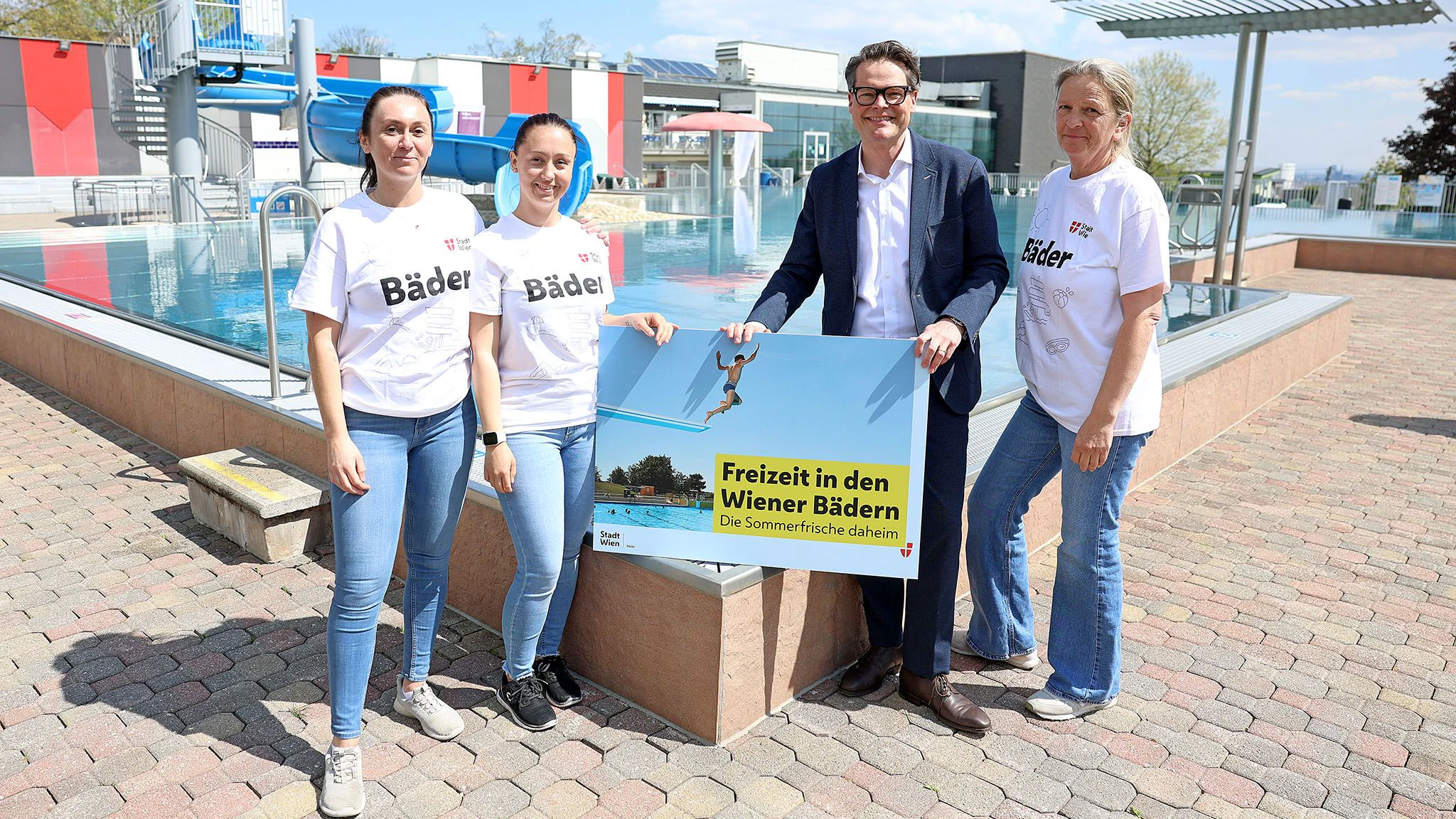 Pressekonferenz zum Saisonstart der Wiener Bäder mit StR Jürgen Czernohorszky.