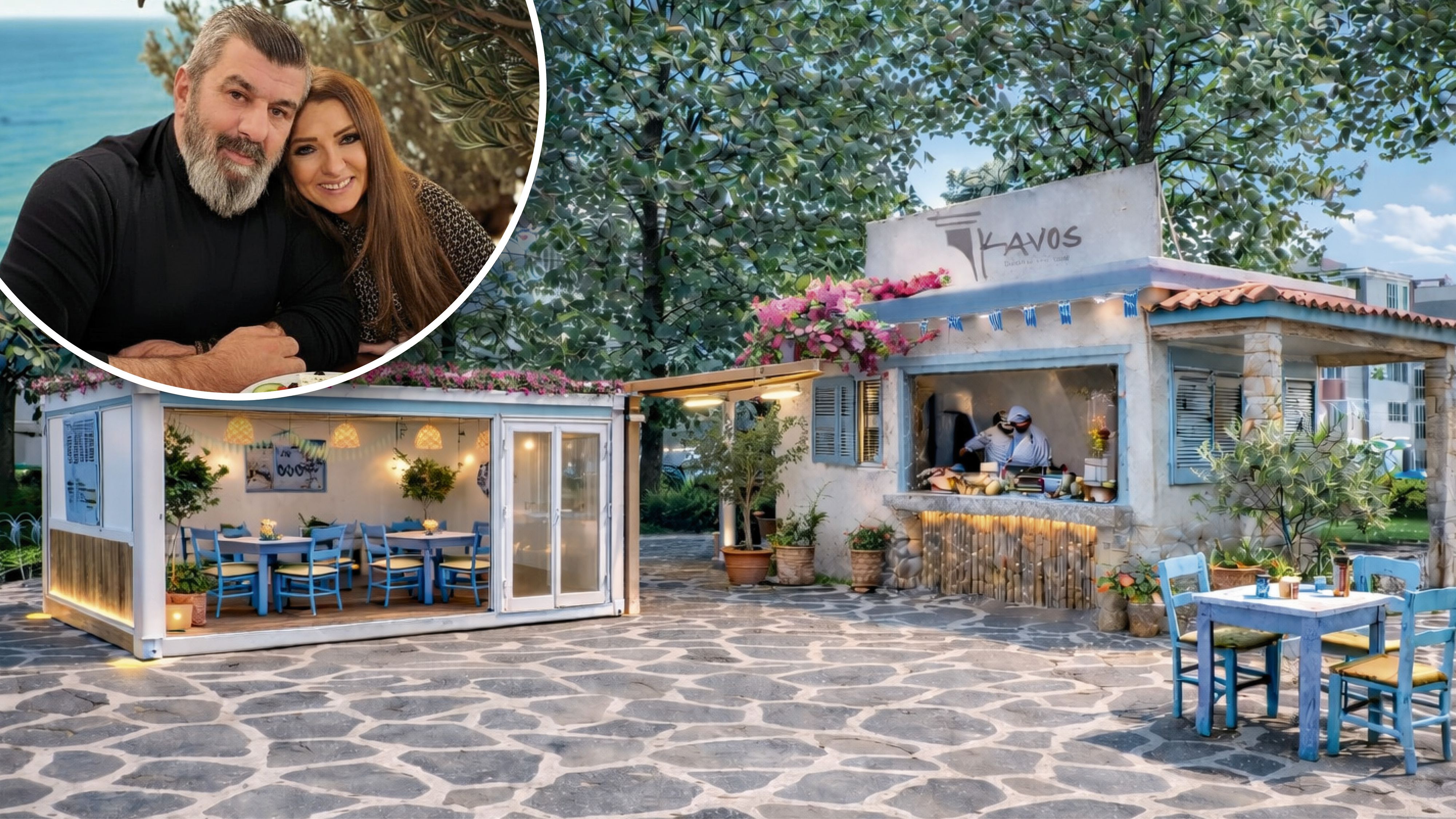 Georgios Kardaris und Ehefrau Ivana Ivic-Kardaris eröffnen im Mai ihr Lokal 