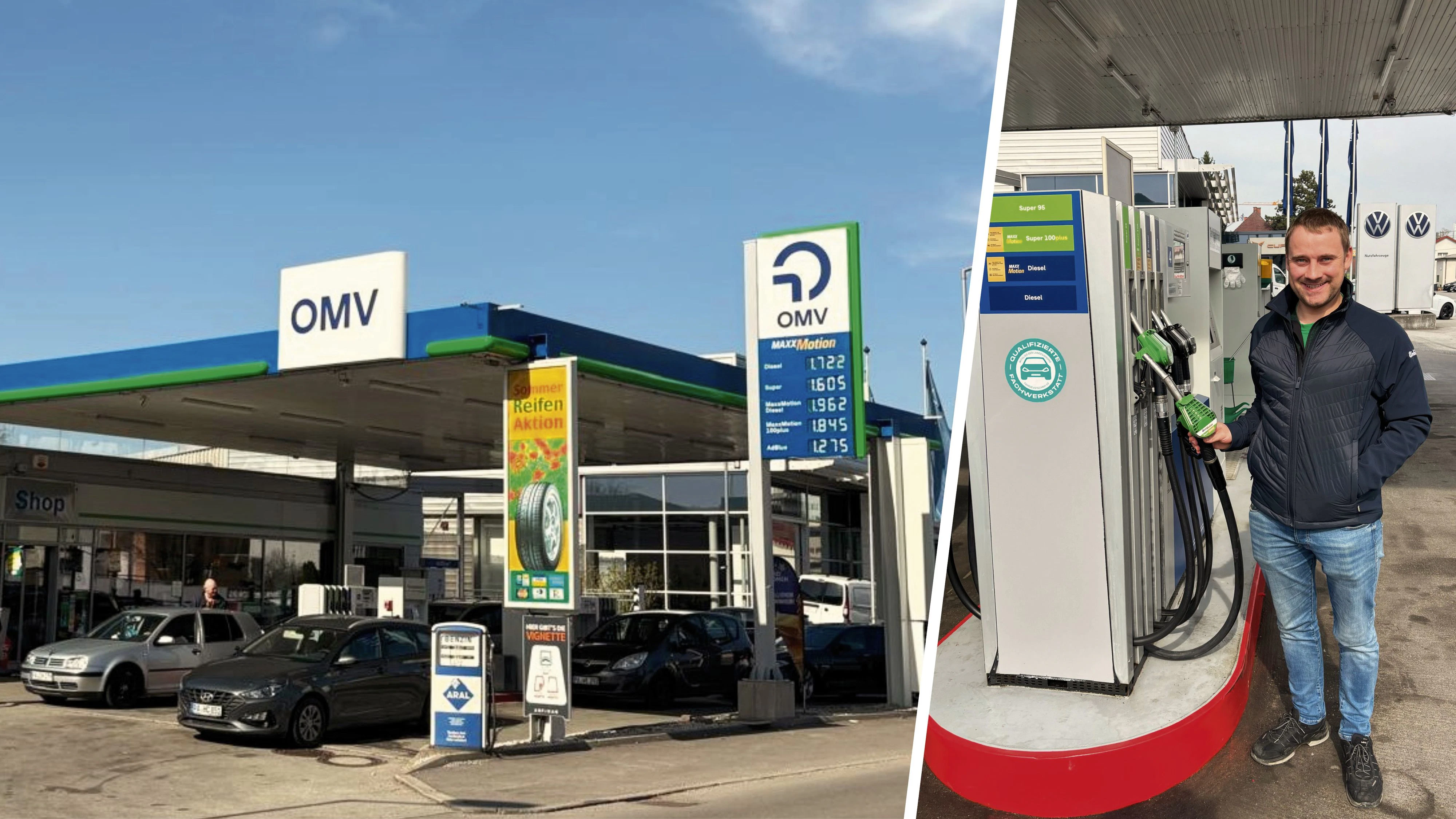 Michael Hell ist Betreiber einer OMV-Tankstelle in Schärding.