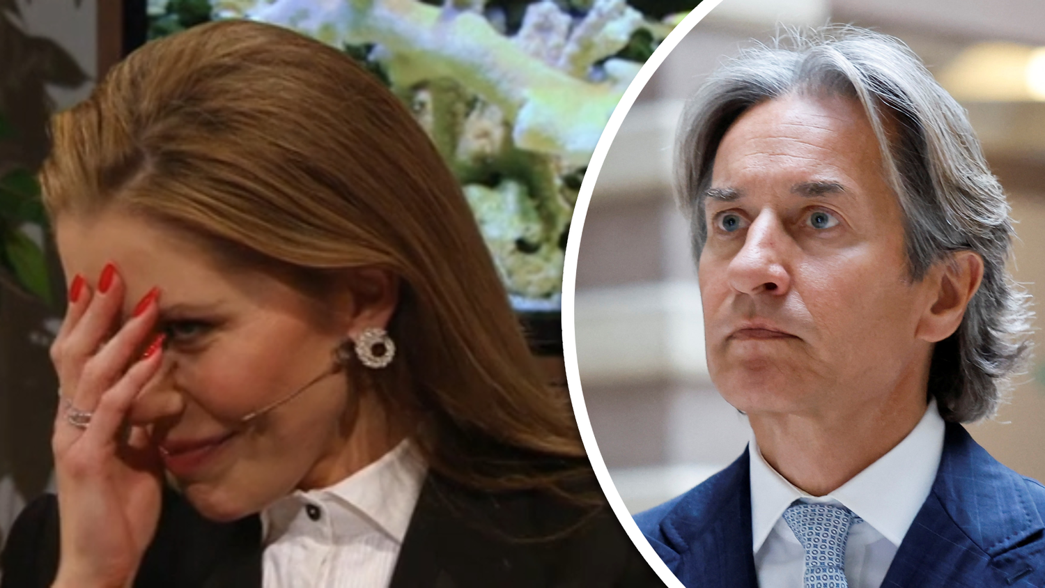 Dass Swarovski auf Grasser angesprochen wird, hätte sie im ORF nicht gedacht.