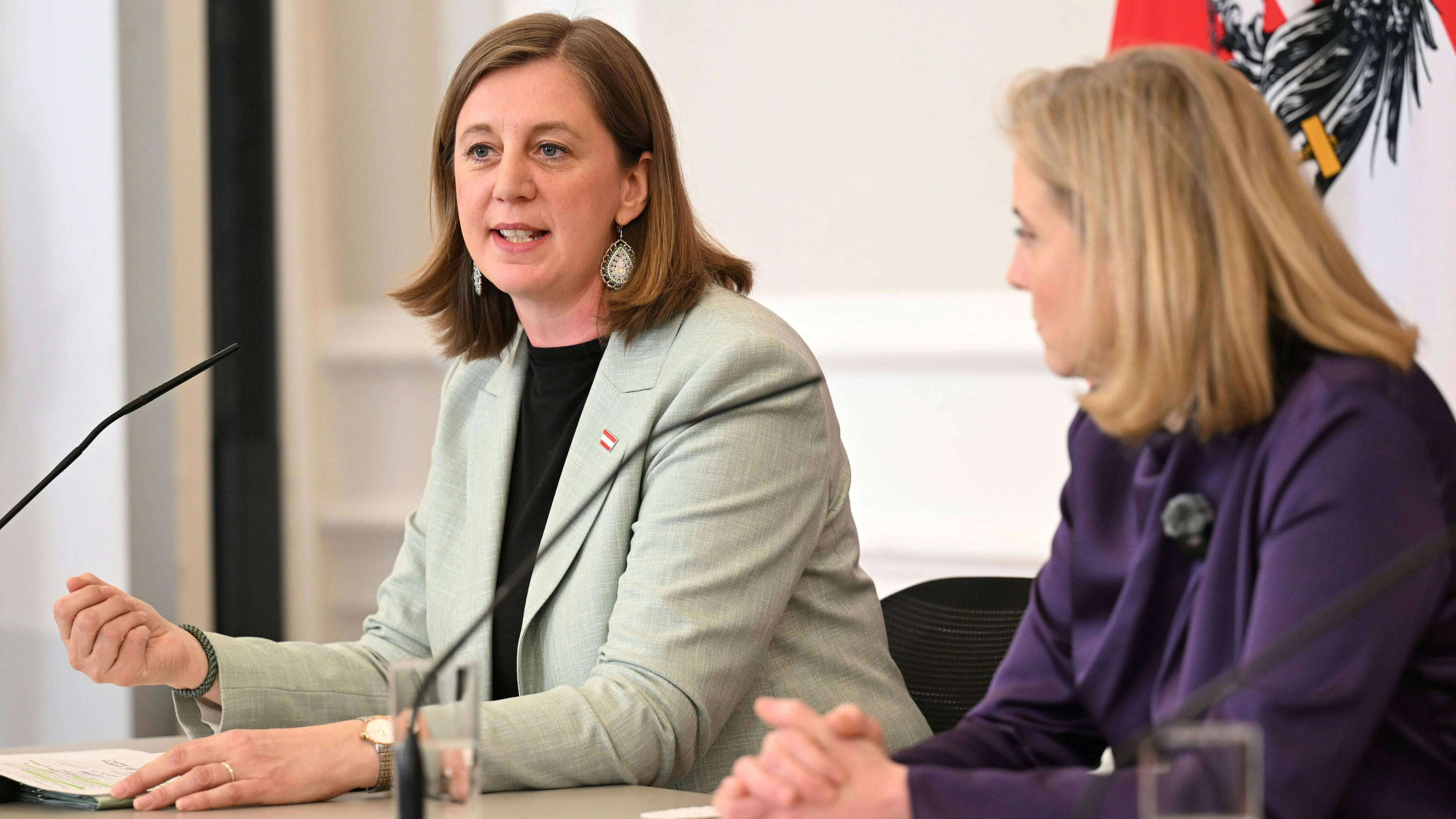 Bei einer Pressekonferenz am Mittwoch verkündete Finanzstaatssekretärin Barbara Eibinger-Miedl das Aus für die Plastikabgabe.