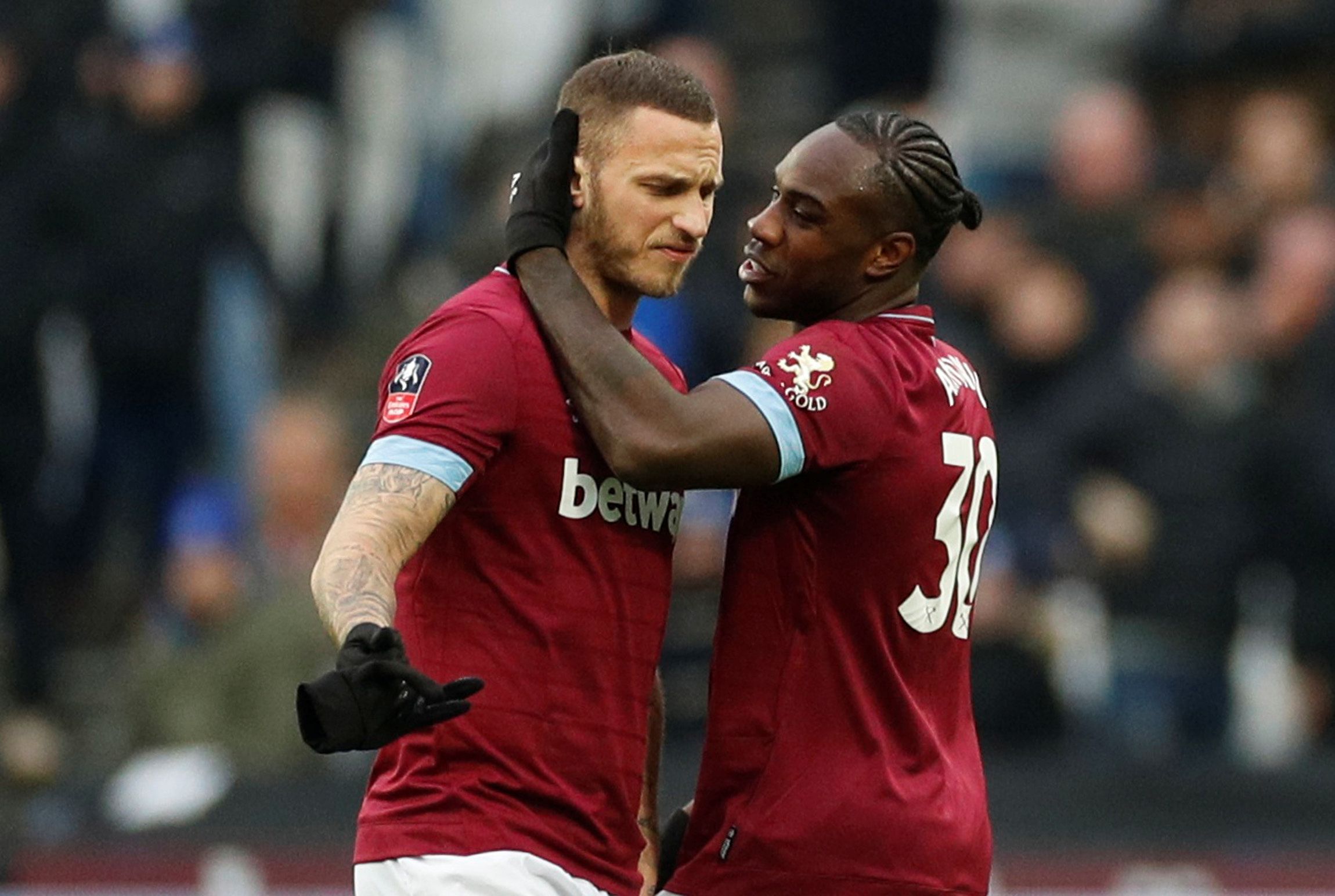 Michail Antonio mit ÖFB-Star Marko Arnautovic