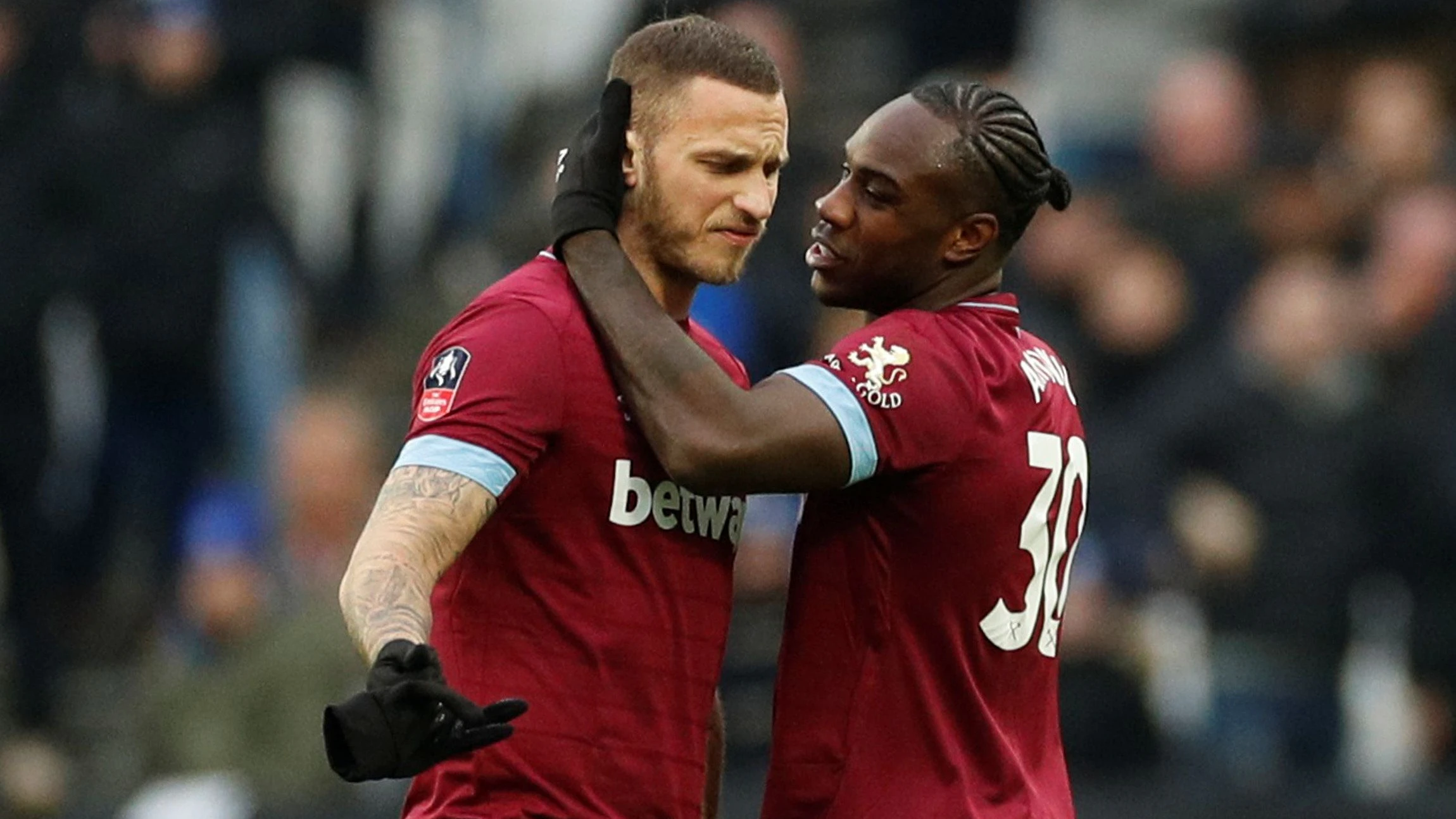 Michail Antonio mit ÖFB-Star Marko Arnautovic