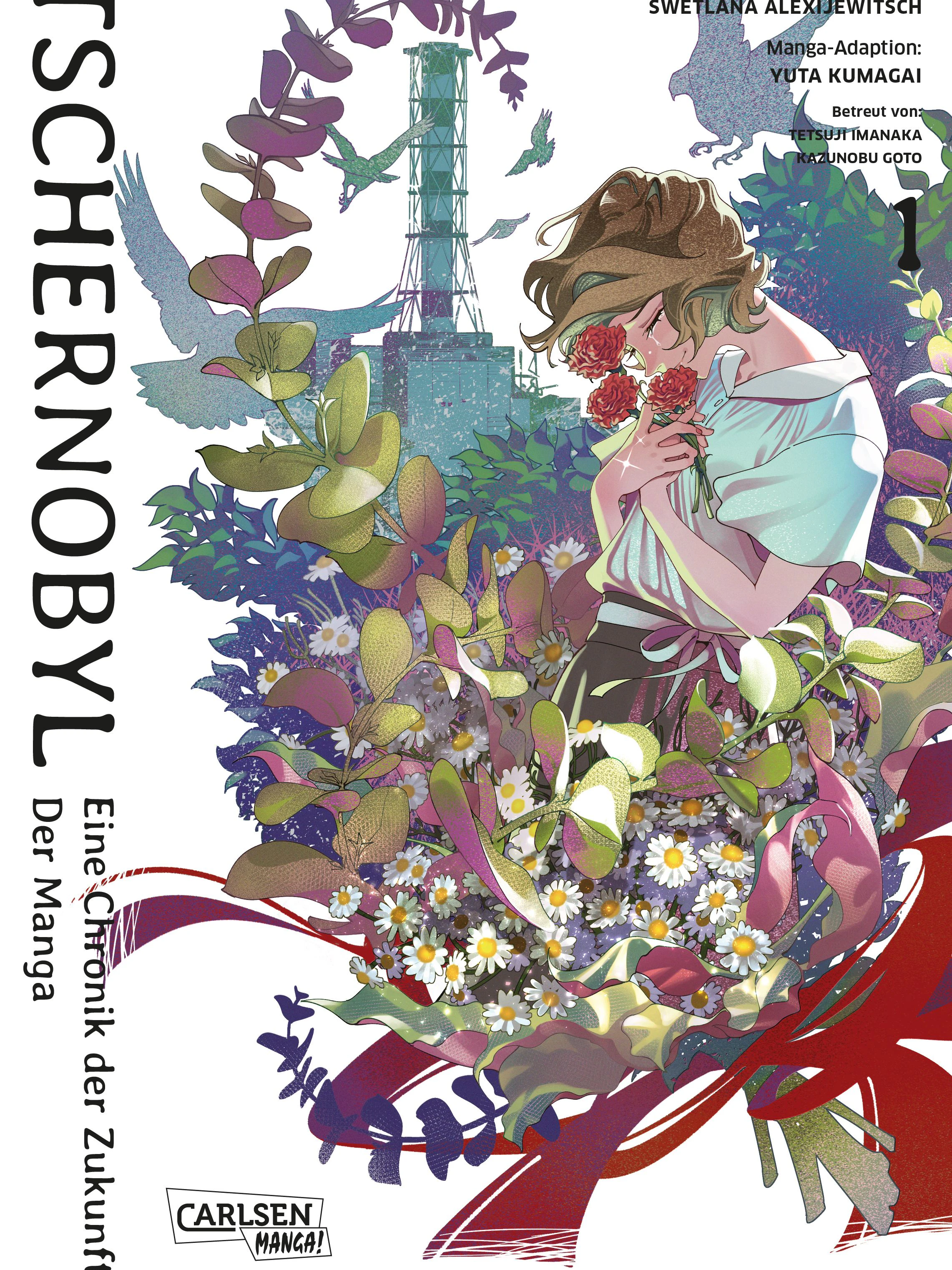 "Tschernobyl: Eine Chronik der Zukunft" von Yuta Kumagai, nach Swetlana Alexijewitsch (Carlsen Manga) SC, 194 Seiten, sw, 12€