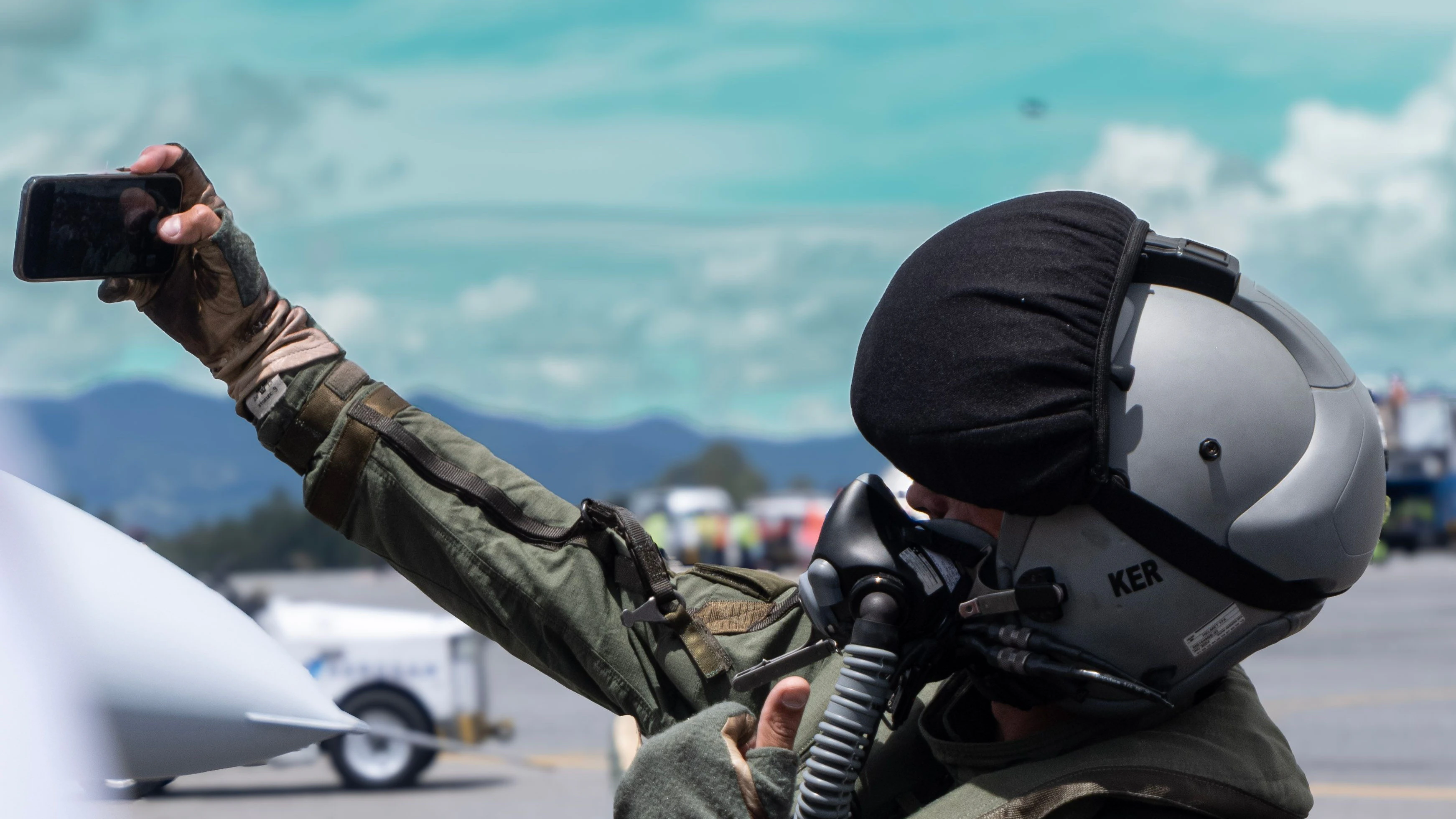 Pilot Selfie Kampfjet