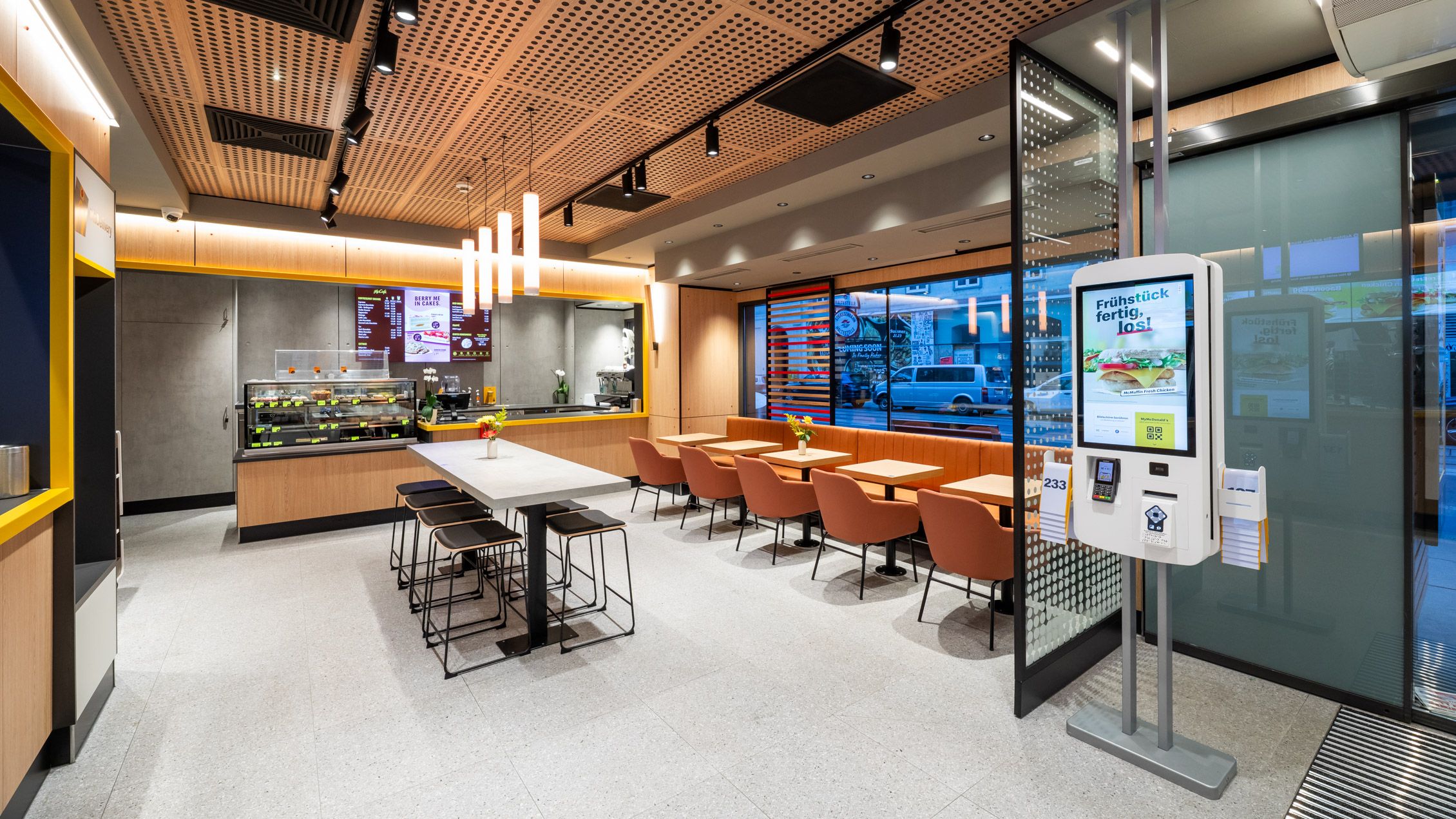 Die McDonalds-Filiale in der Wiener Taborstraße hat wieder geöffnet.