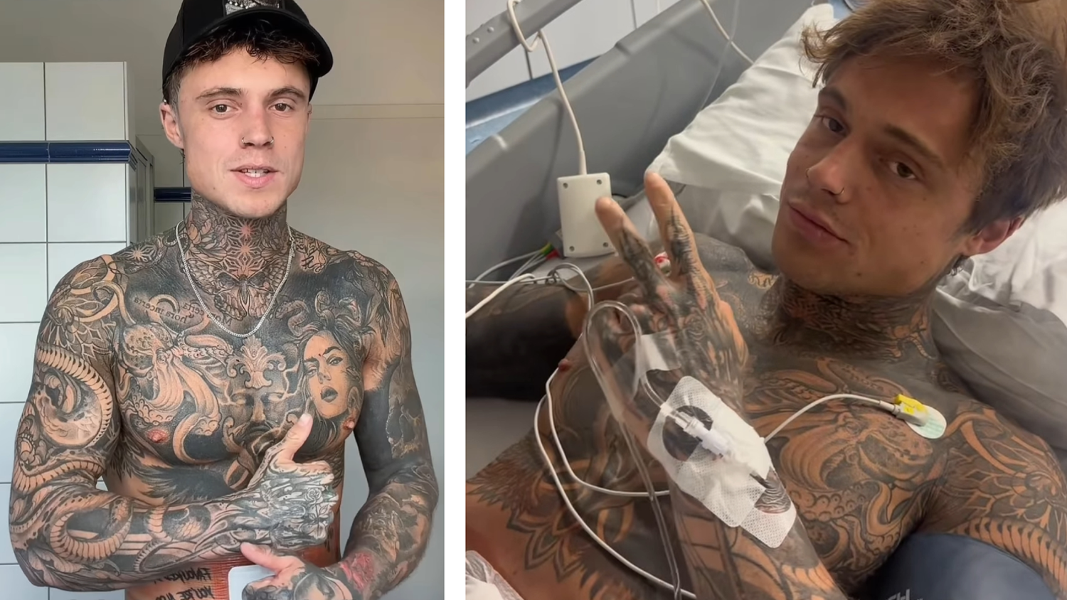 Heute.at - Drama um Not-OP! GNTM-Star Samuel wieder im Spital