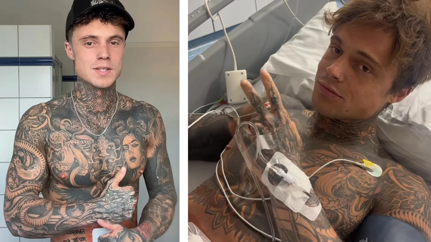 "GNTM"-Star Samuel Dohmen ist wieder im Krankenhaus.