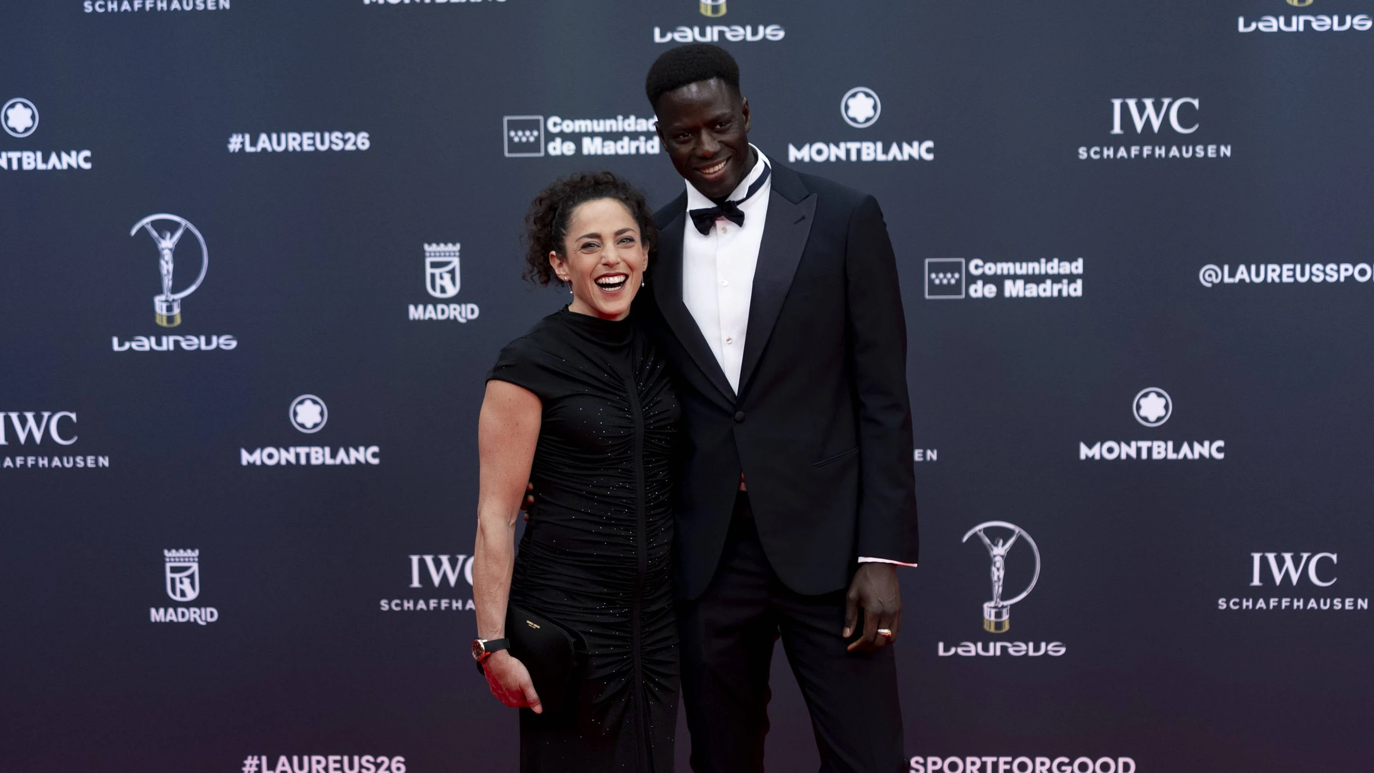 Federica Brignone mit ihrem Mann James Mbaye