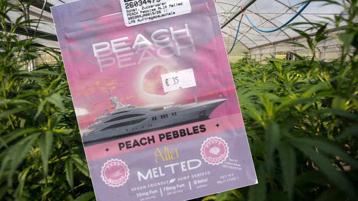 Alia Melted Peach Pebbles: so sieht das Produkt aus.