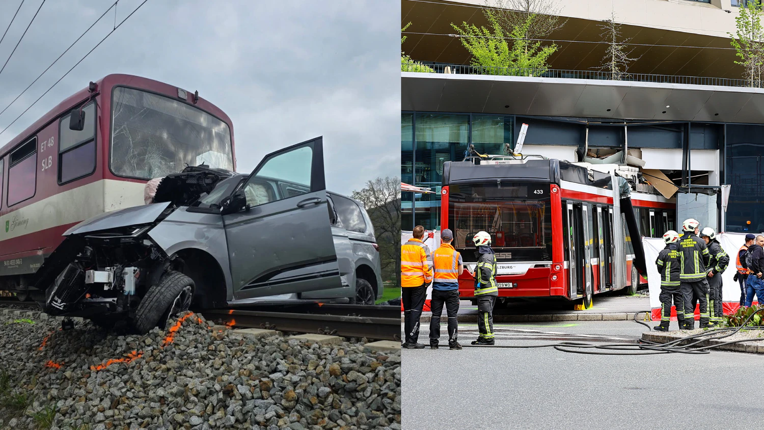 Zwei tödliche Öffi-Unfälle erschüttern Salzburg.