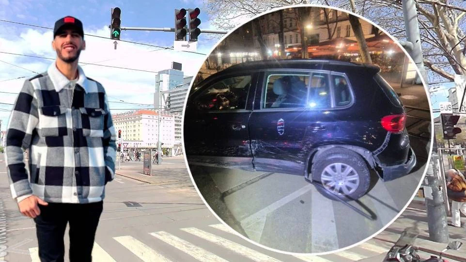 Wiener weicht Polizei aus, bleibt auf Totalschaden sitzen