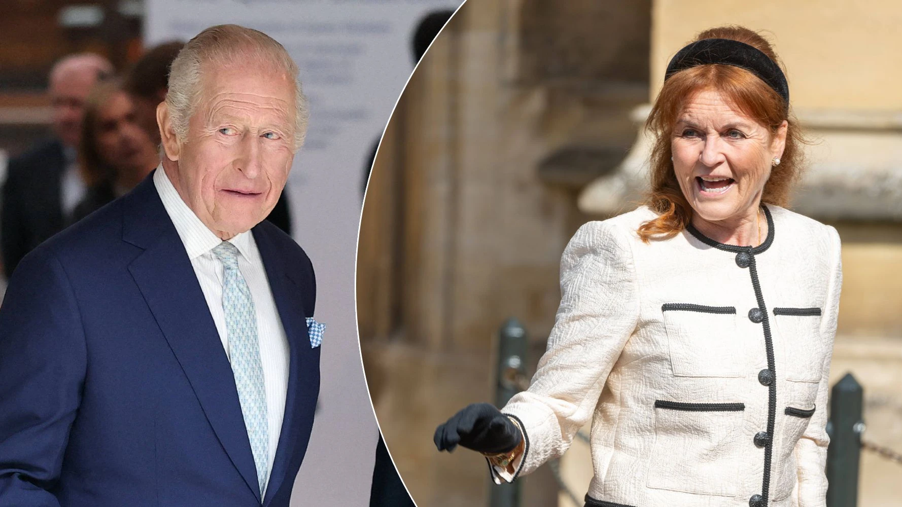 König Charles und Sarah Ferguson.