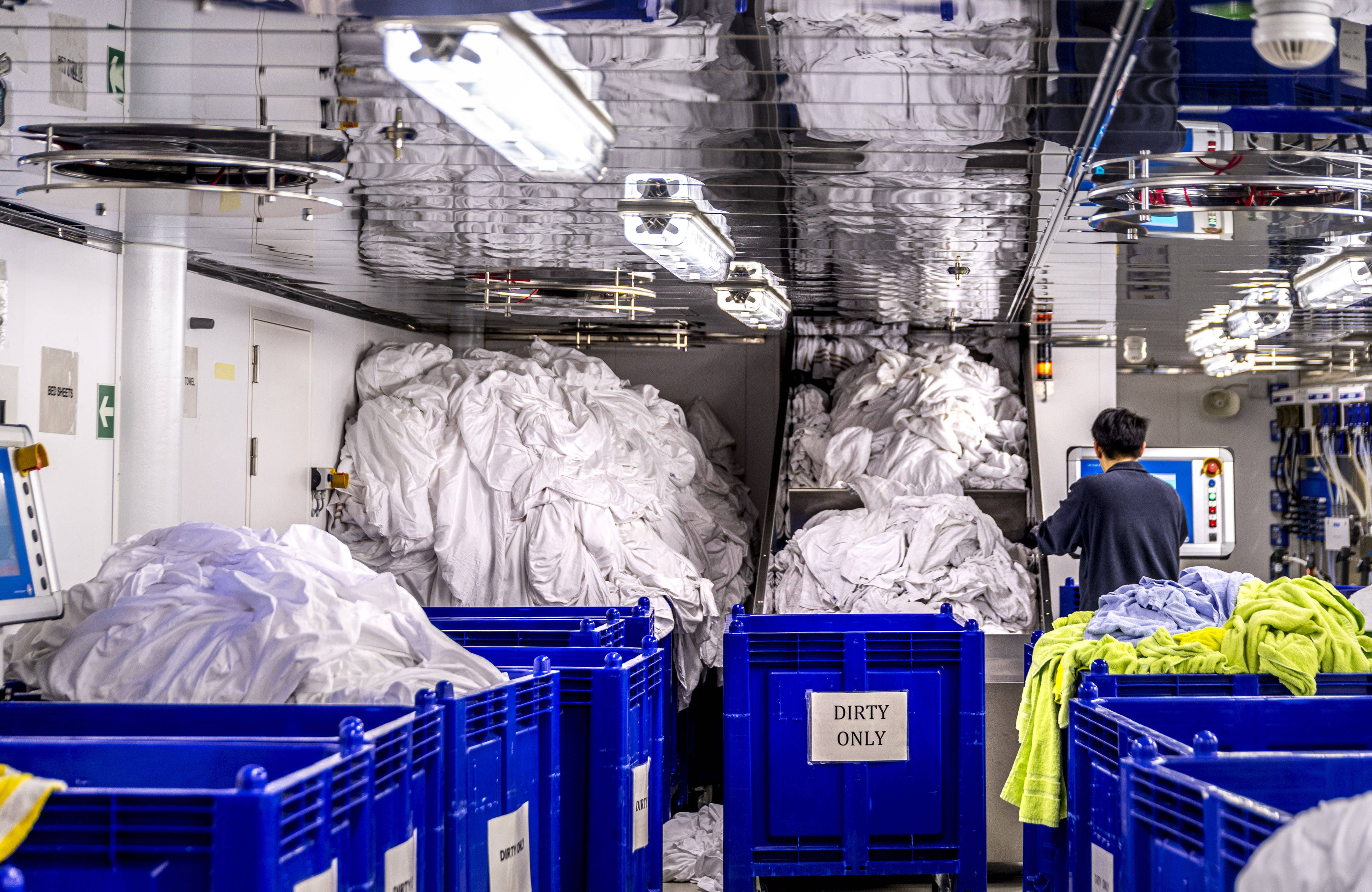 Der Mann wollte nicht in der Wäscherei arbeiten.
