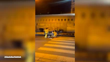 Chaos in Berlin: Flugzeug-Transport