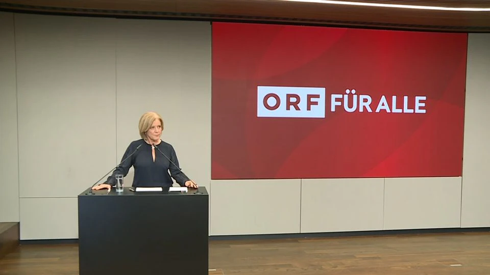 ORF-Generaldirektorin Thurnher lud zum Pressegespräch ein und stellte sich einigen Fragen.