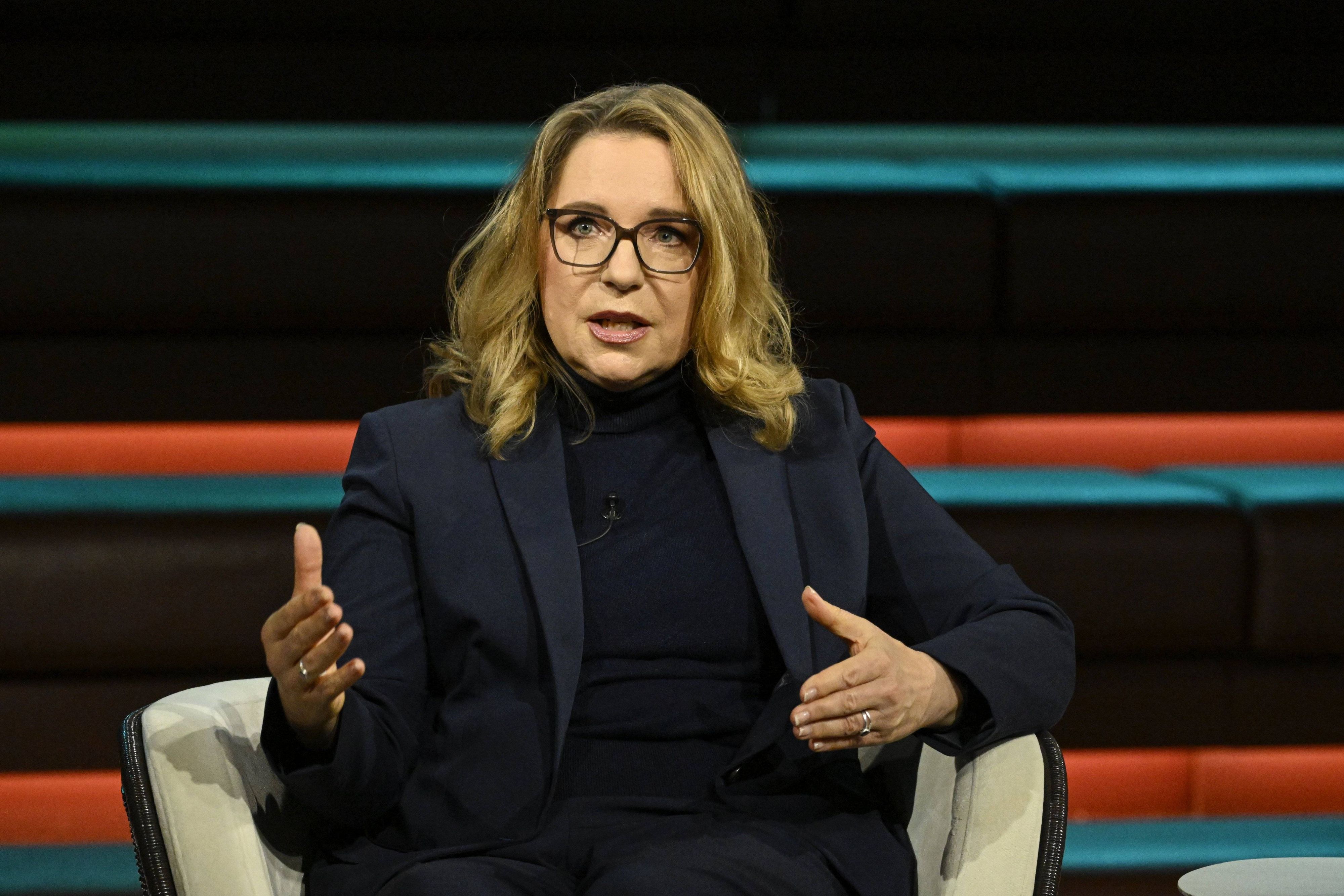 Energieökonomin Claudia Kemfert am 15. April 2026 in der Talkshow von Markus Lanz (ZDF).