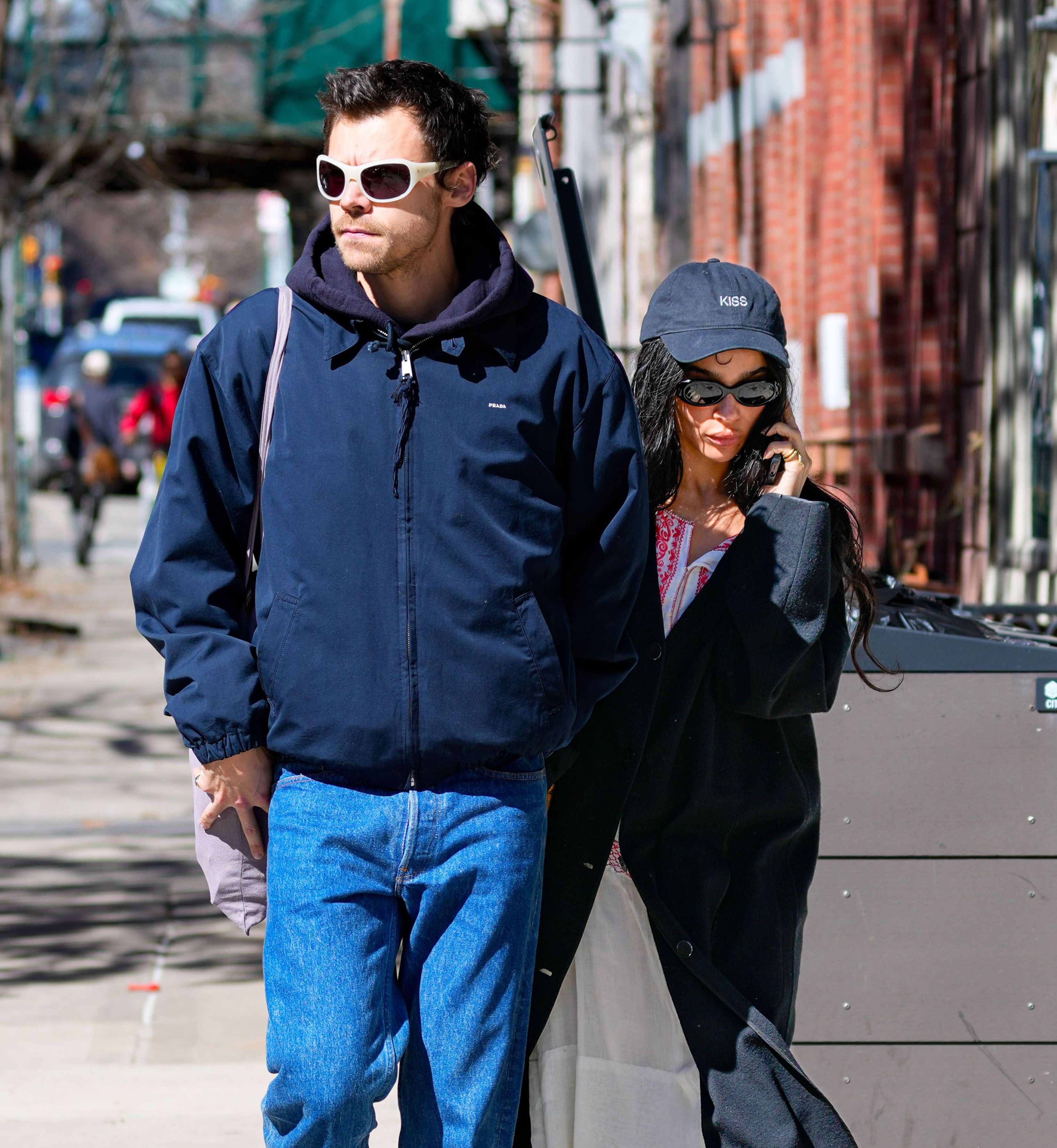 Harry Styles und Zoë Kravitz am 9. März 2026 in Manhattan, New York City.